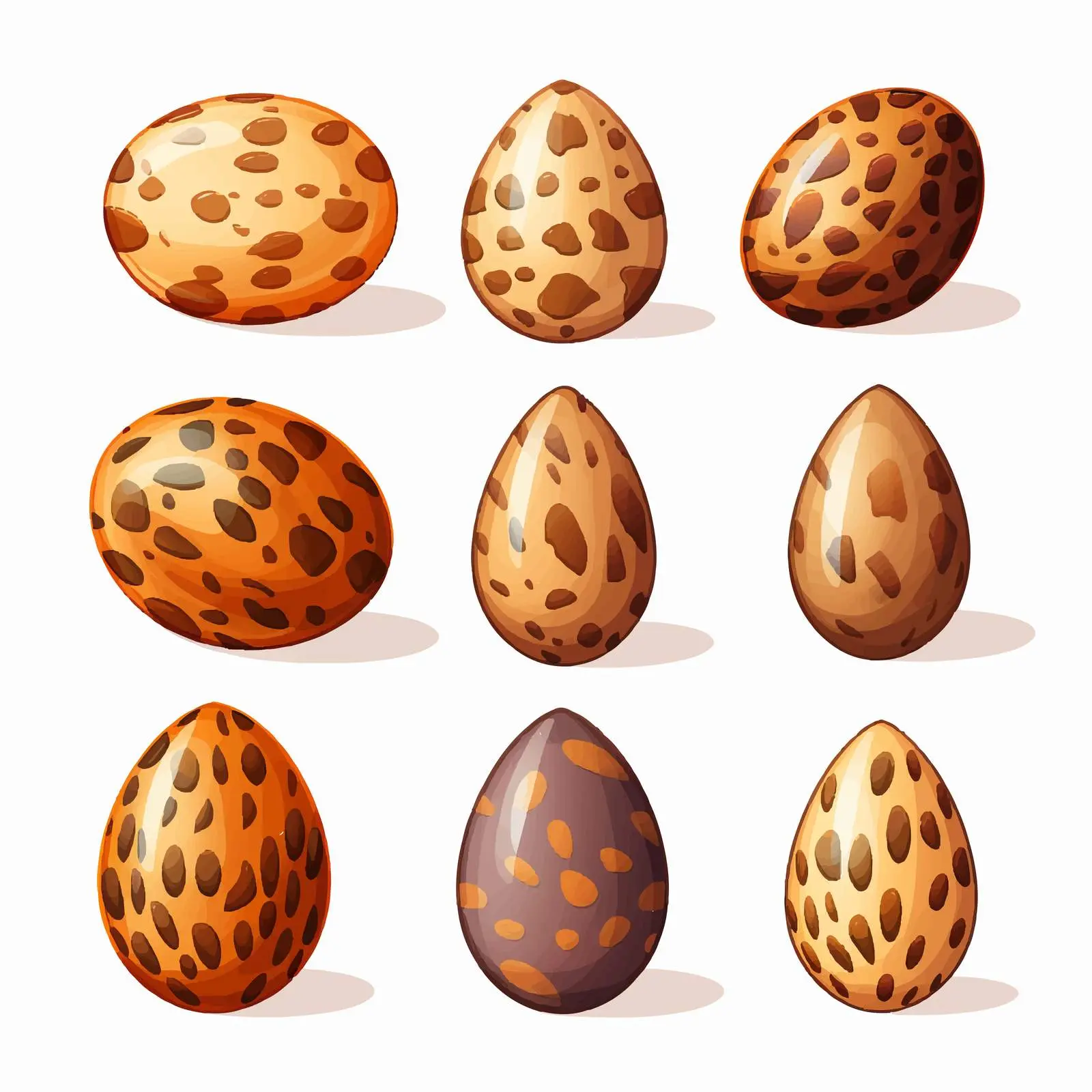 Modern Safari Elements with Tiger Eggs — free download from Dotvec