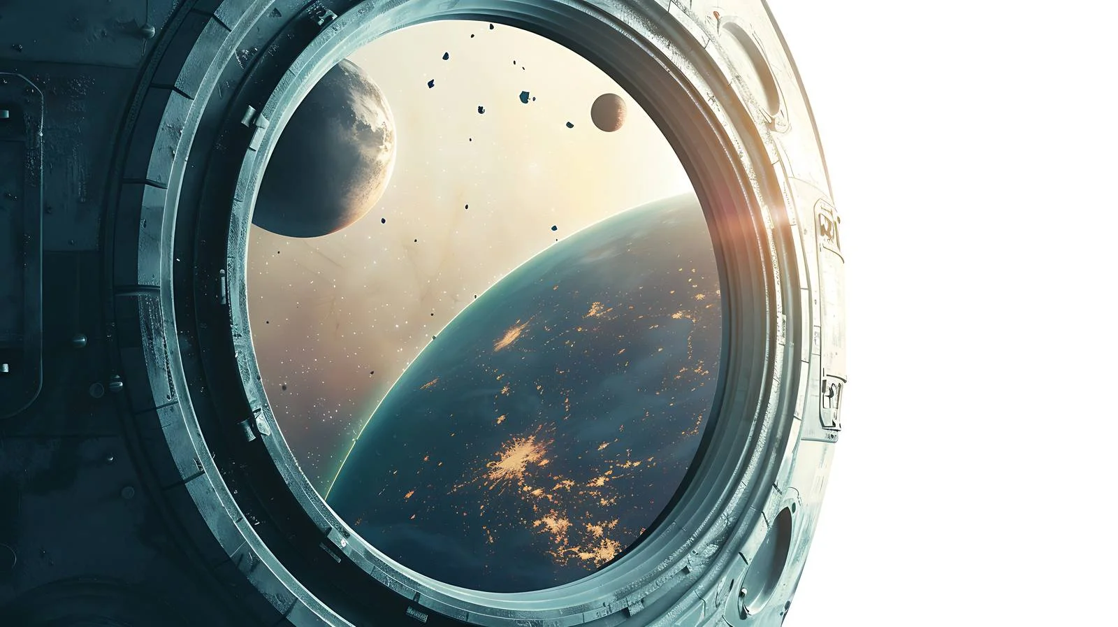 Spacecraft Porthole View — free download from Dotvec