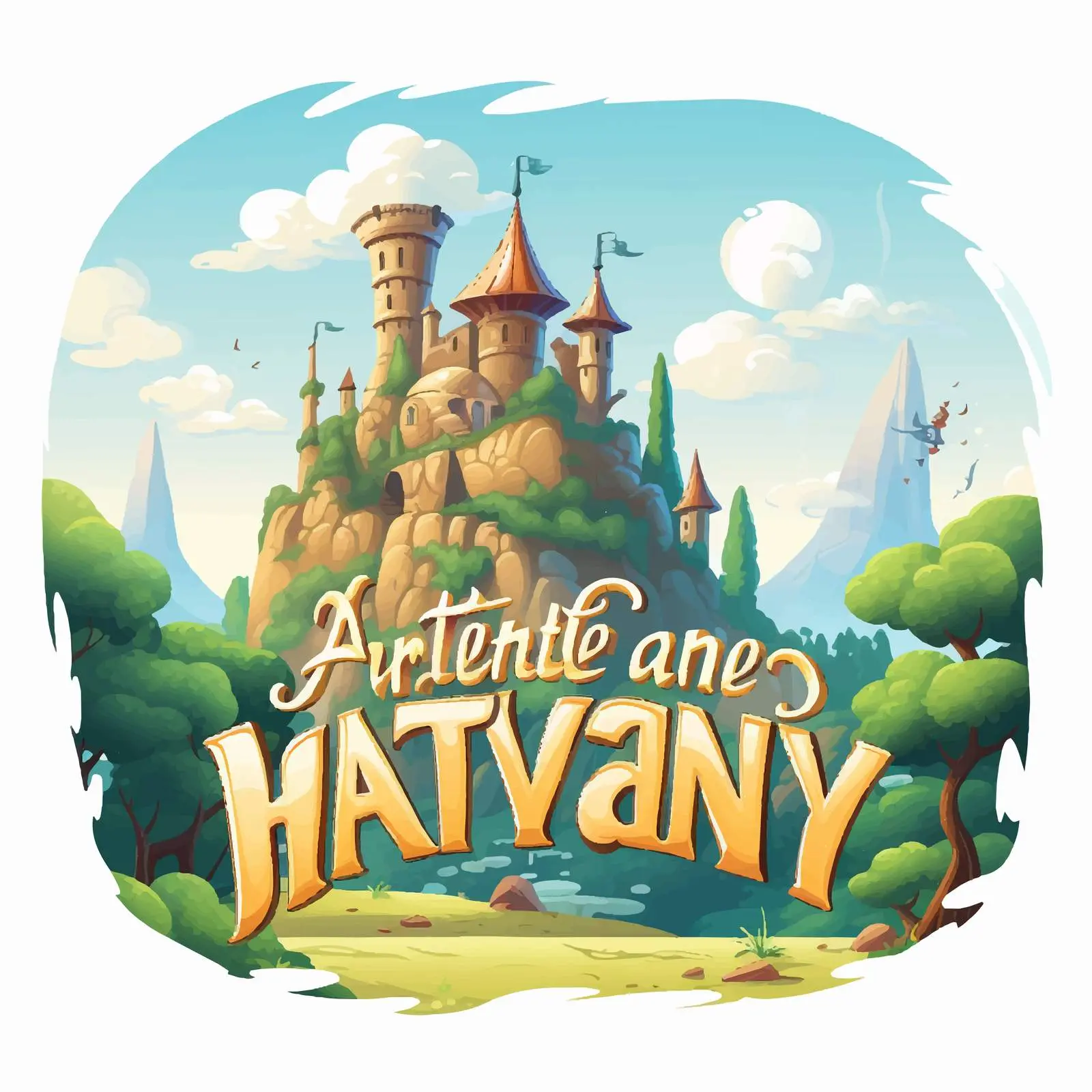 Cartoon Style Fantasy Adventure Illustration — free download from Dotvec