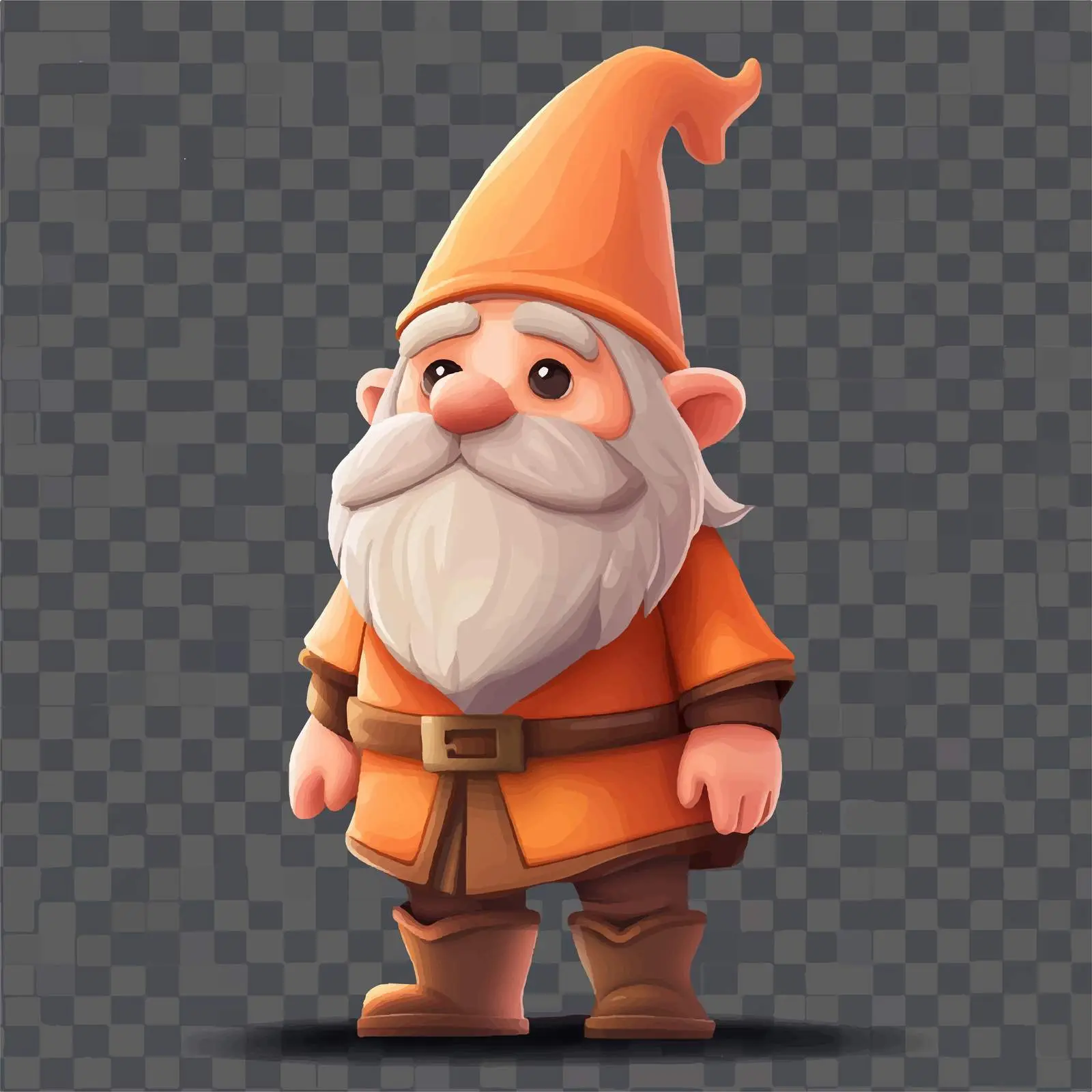 Cute 3D Fantasy Gnome Cartoon Illustration — free download from Dotvec