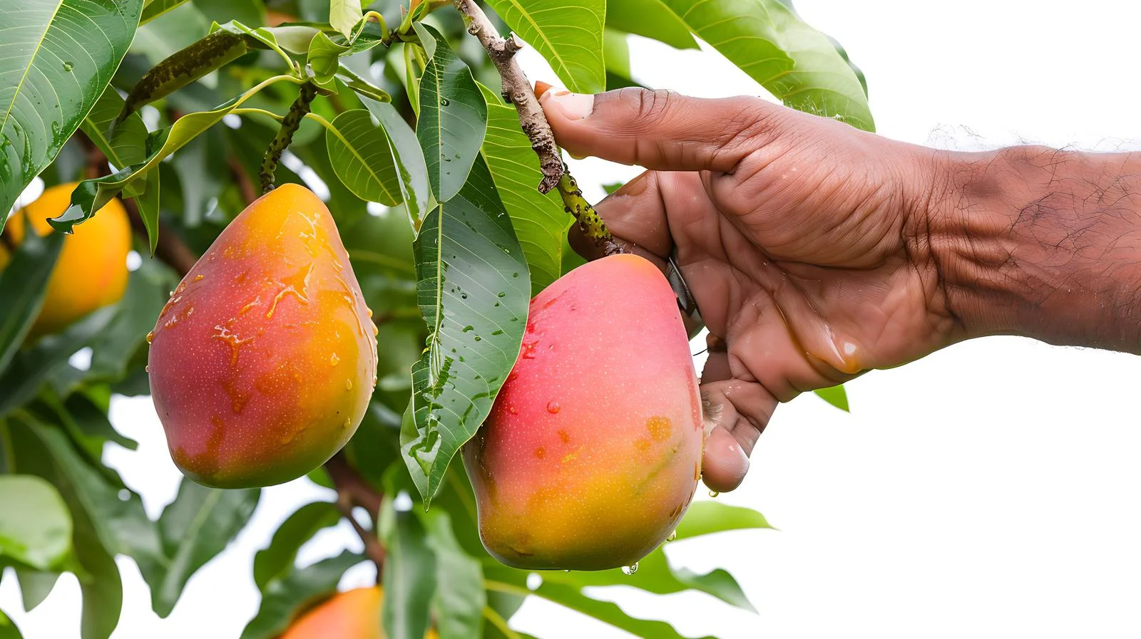 Harvesting Mango: Farmer in Action — free download from Dotvec