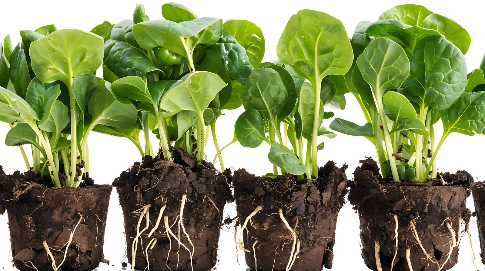 Preparing Spinach Roots for Planting in Pots — free download from Dotvec
