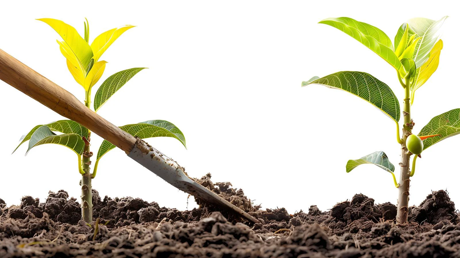 Planting Mango Trees with Spades — free download from Dotvec