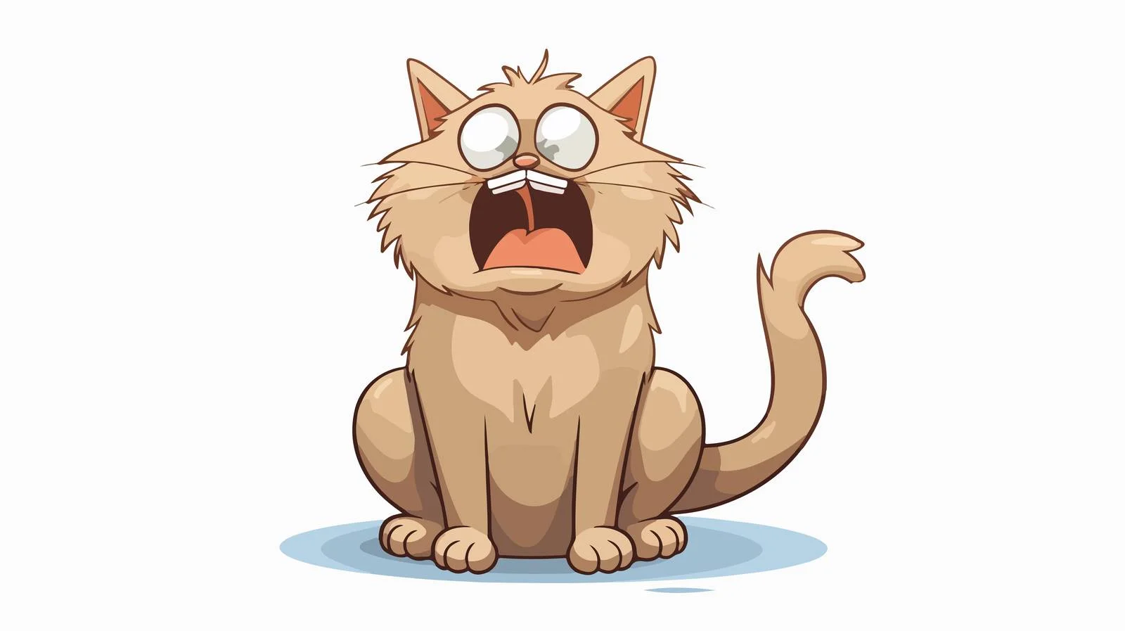Funny Farting Cat Cartoon Vector Illustration — free download from Dotvec