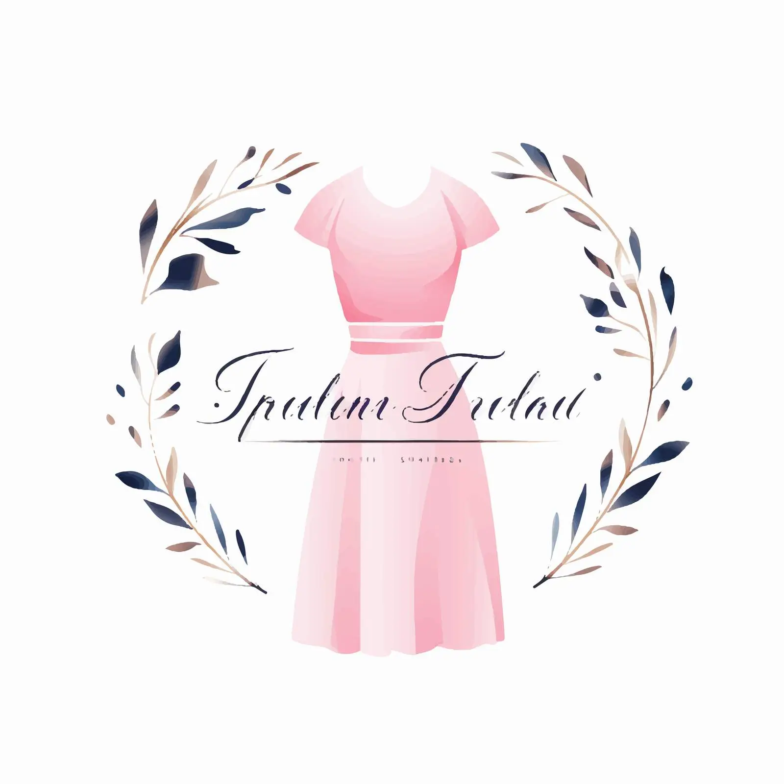 Fashion Boutique Logo with Pink Splash Design — free download from Dotvec