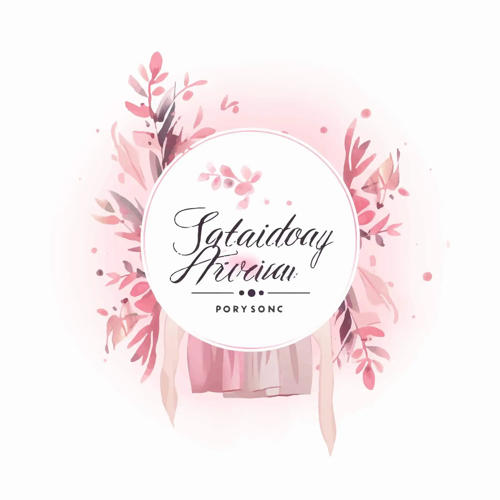 Fashion Boutique Logo with Pink Splashes – free splashes image from Dotvec
