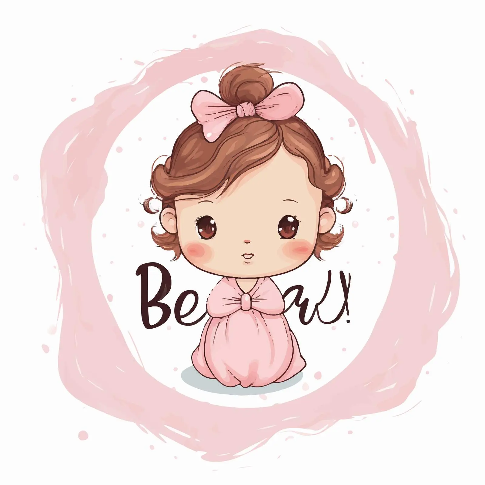 Newborn Baby Girl Fashion Card Design — free download from Dotvec