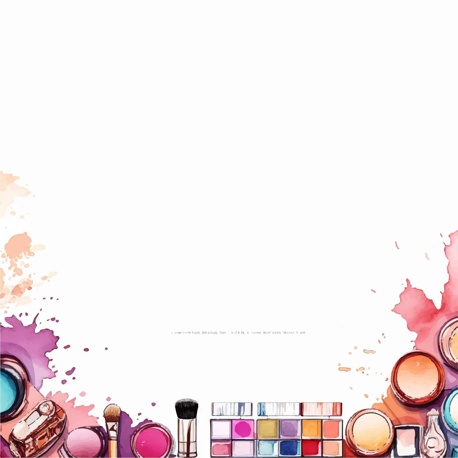 Horizontal Fashion Cosmetics Background with Makeup Artist — free download from Dotvec