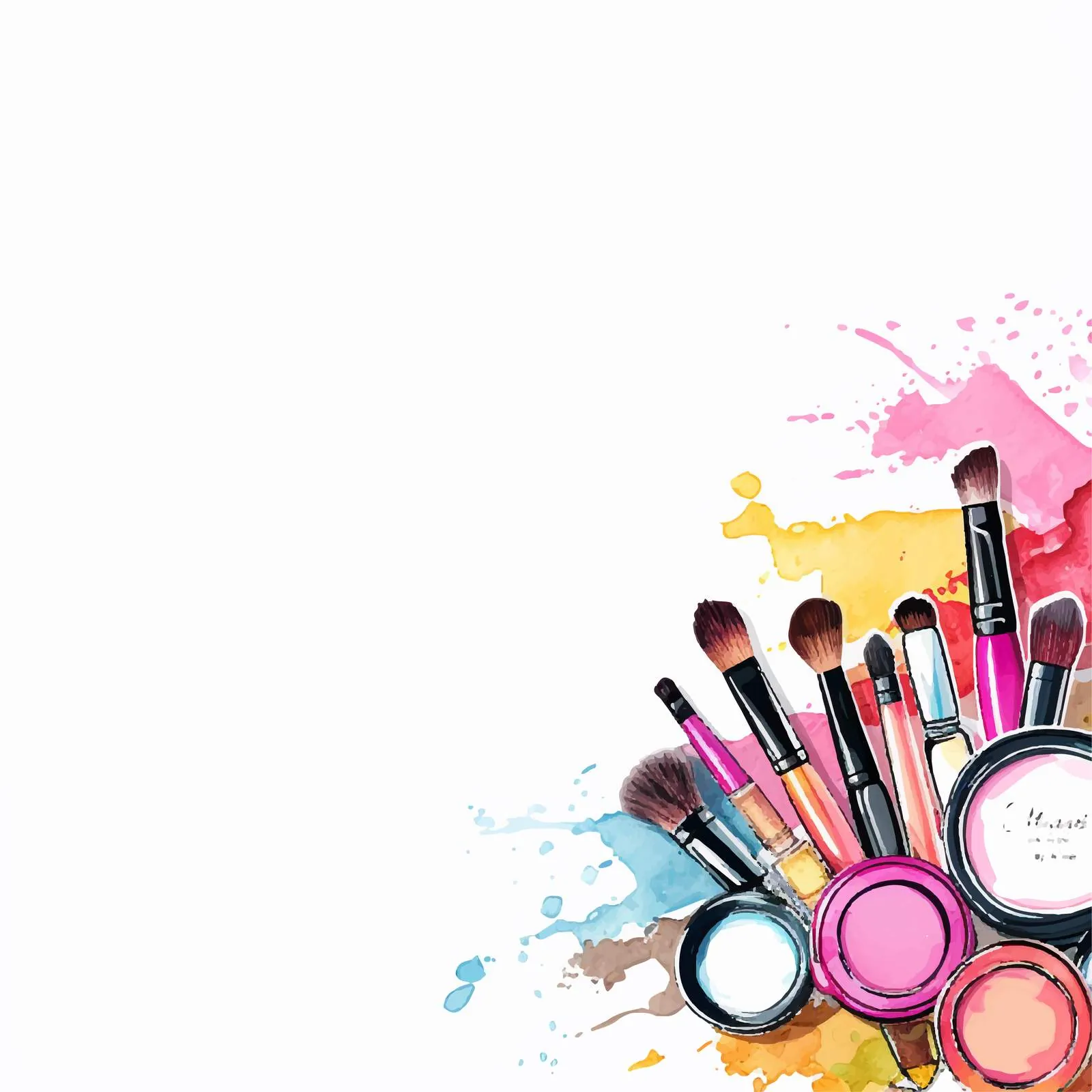 Cosmetics Background with Makeup Artist — free download from Dotvec