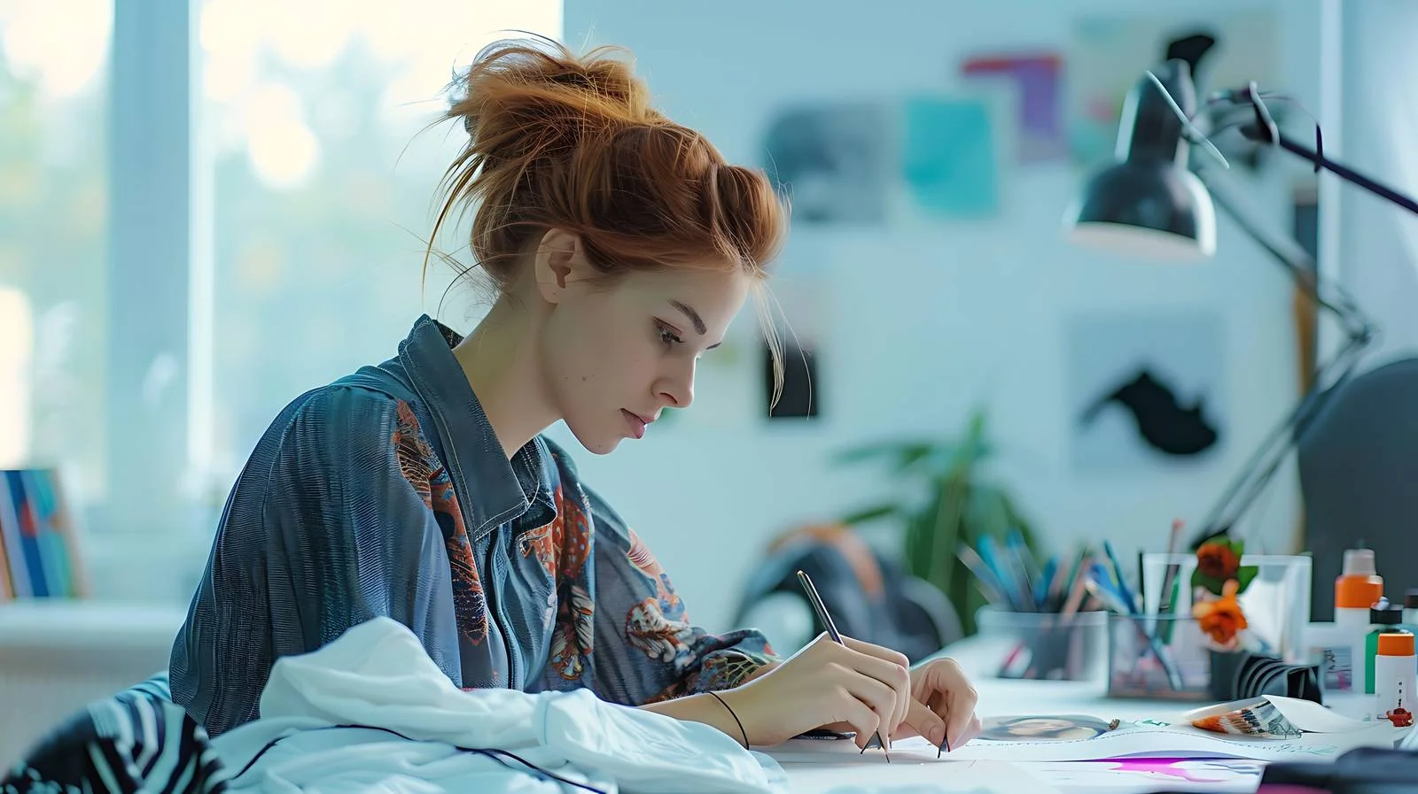 Fashion Designer Creating Designs — free download from Dotvec