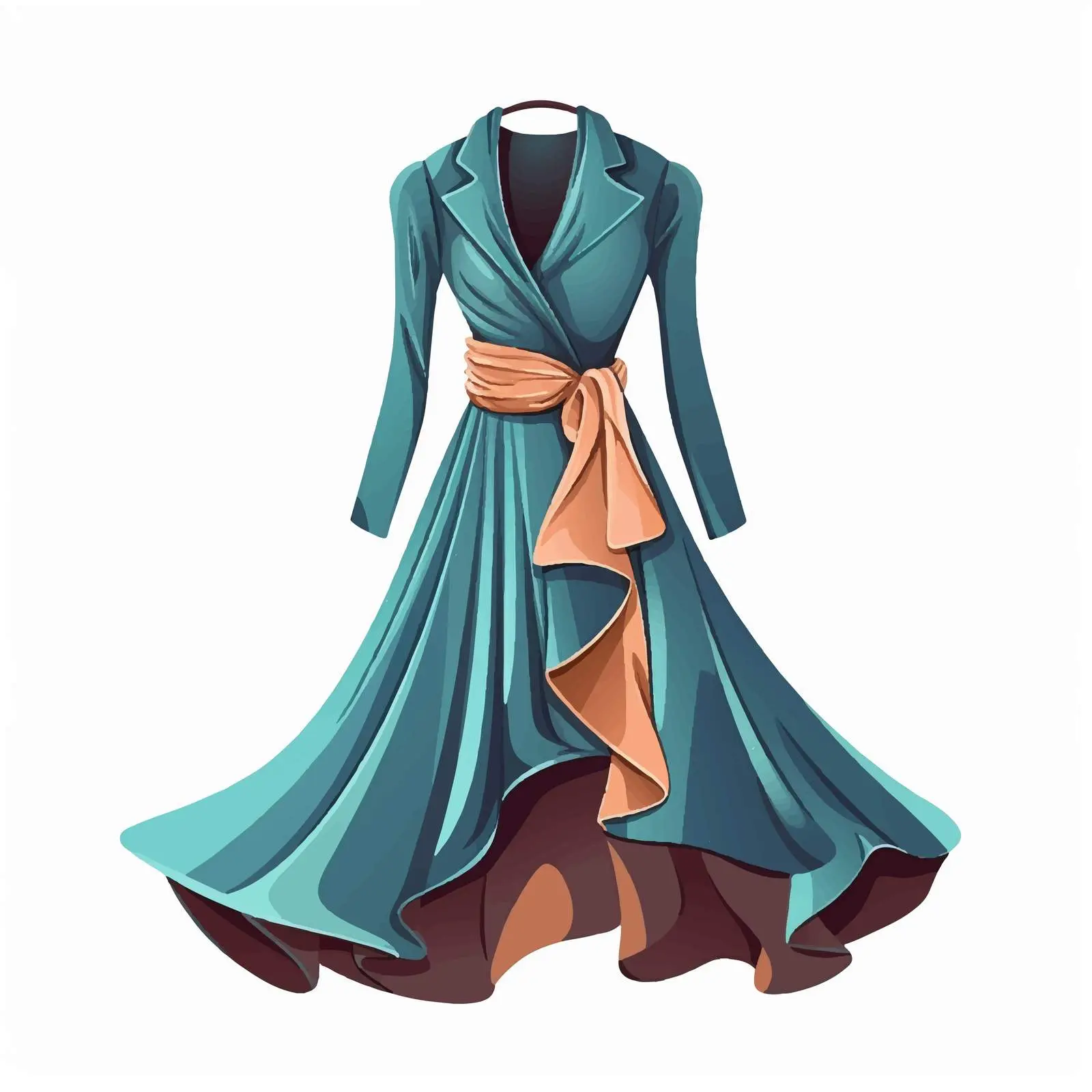 Cartoon Female Garment Icon Vector Illustration — free download from Dotvec