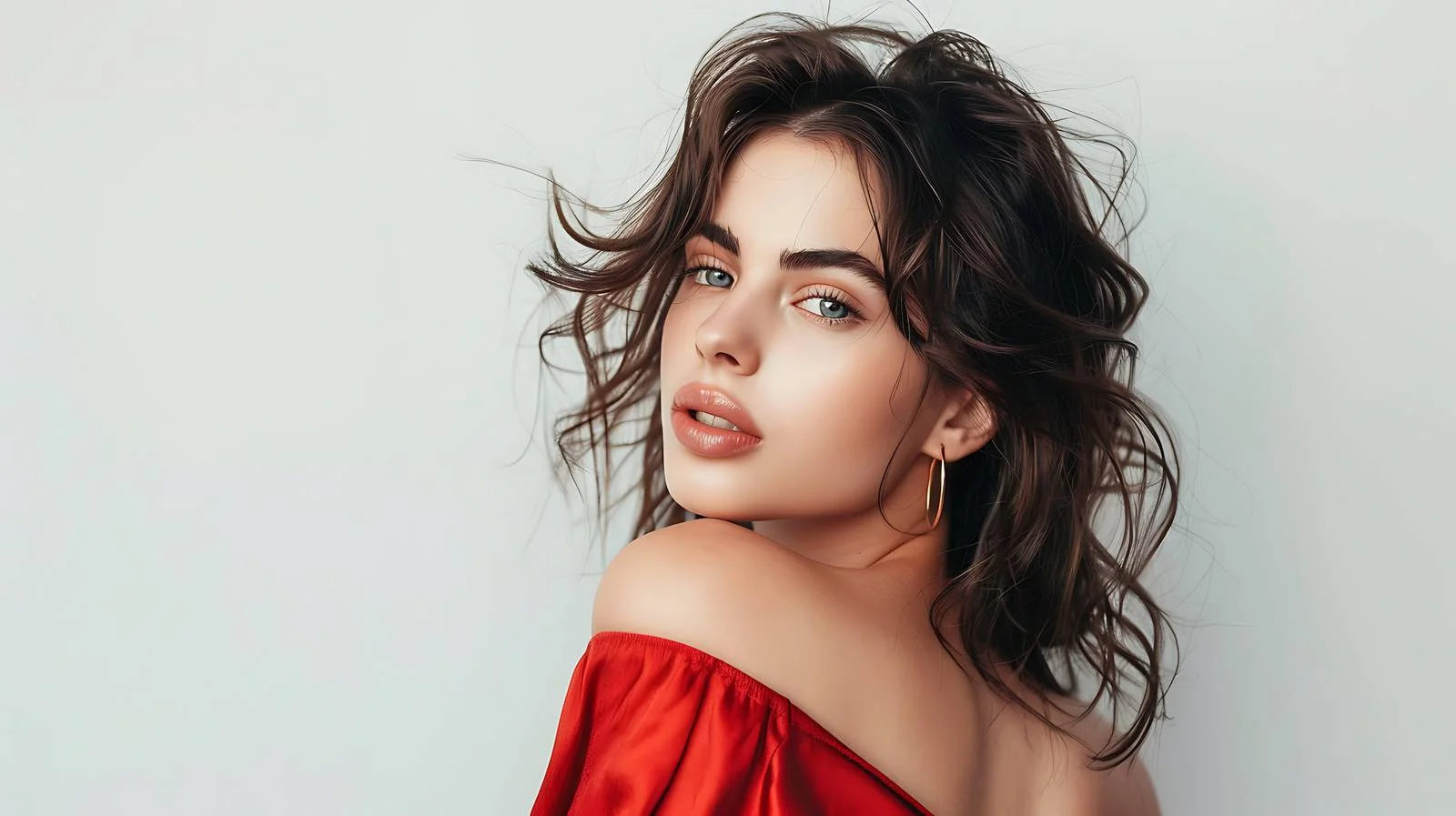 Elegant Fashion Model Posing Bright Background — free download from Dotvec