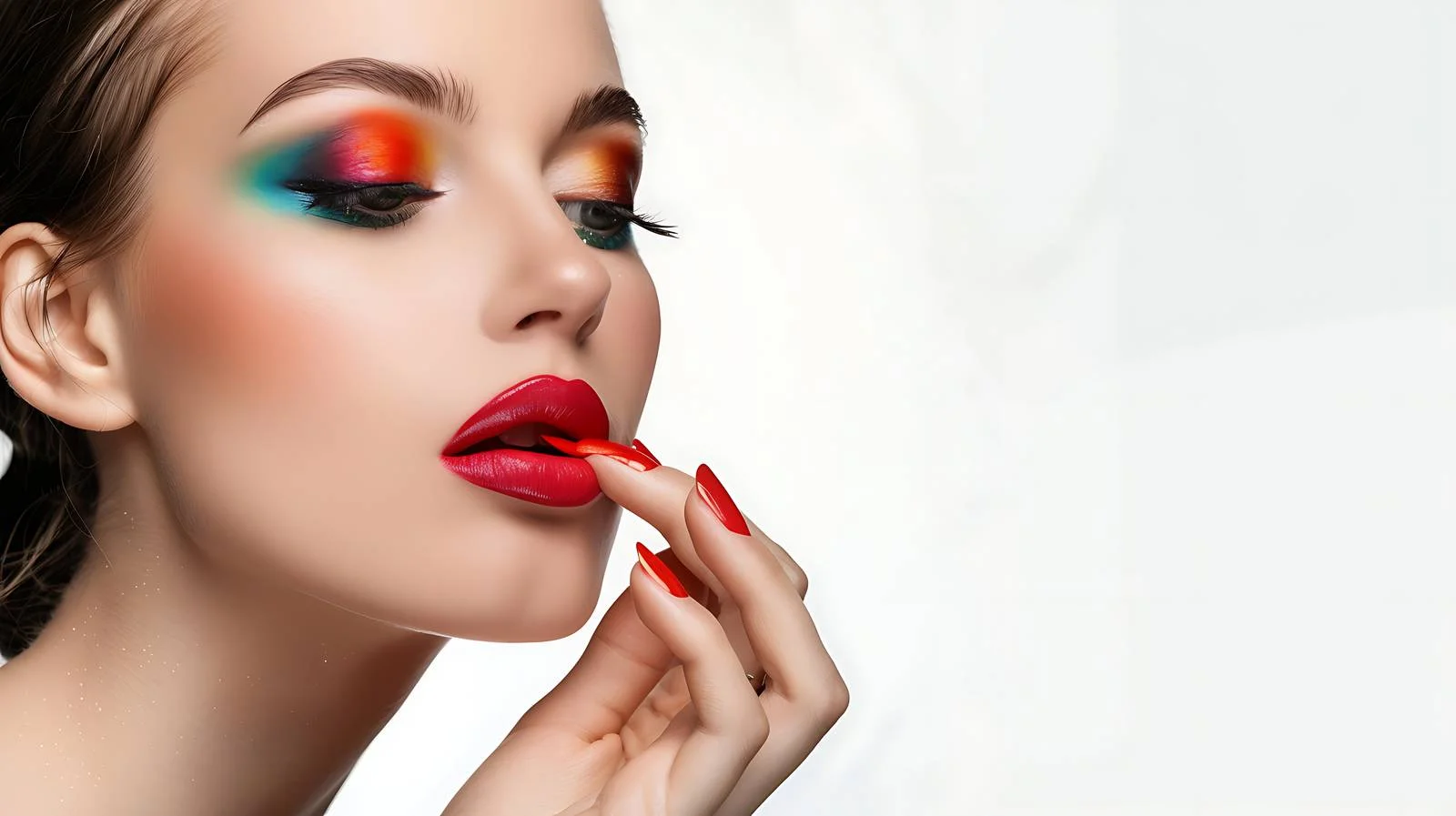 Glamorous Fashion Model with Bright Makeup — free download from Dotvec