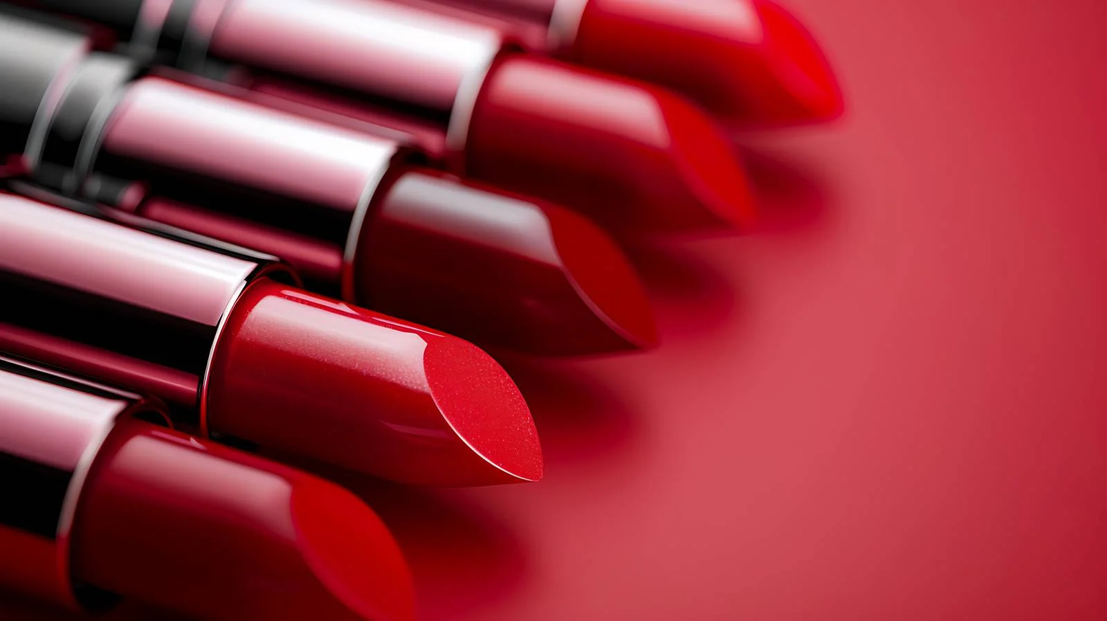 Vibrant Red Lipsticks on Bold Red Background — free download from Dotvec