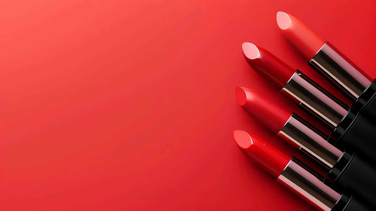 Vibrant Red Lipsticks on Bold Background — free download from Dotvec