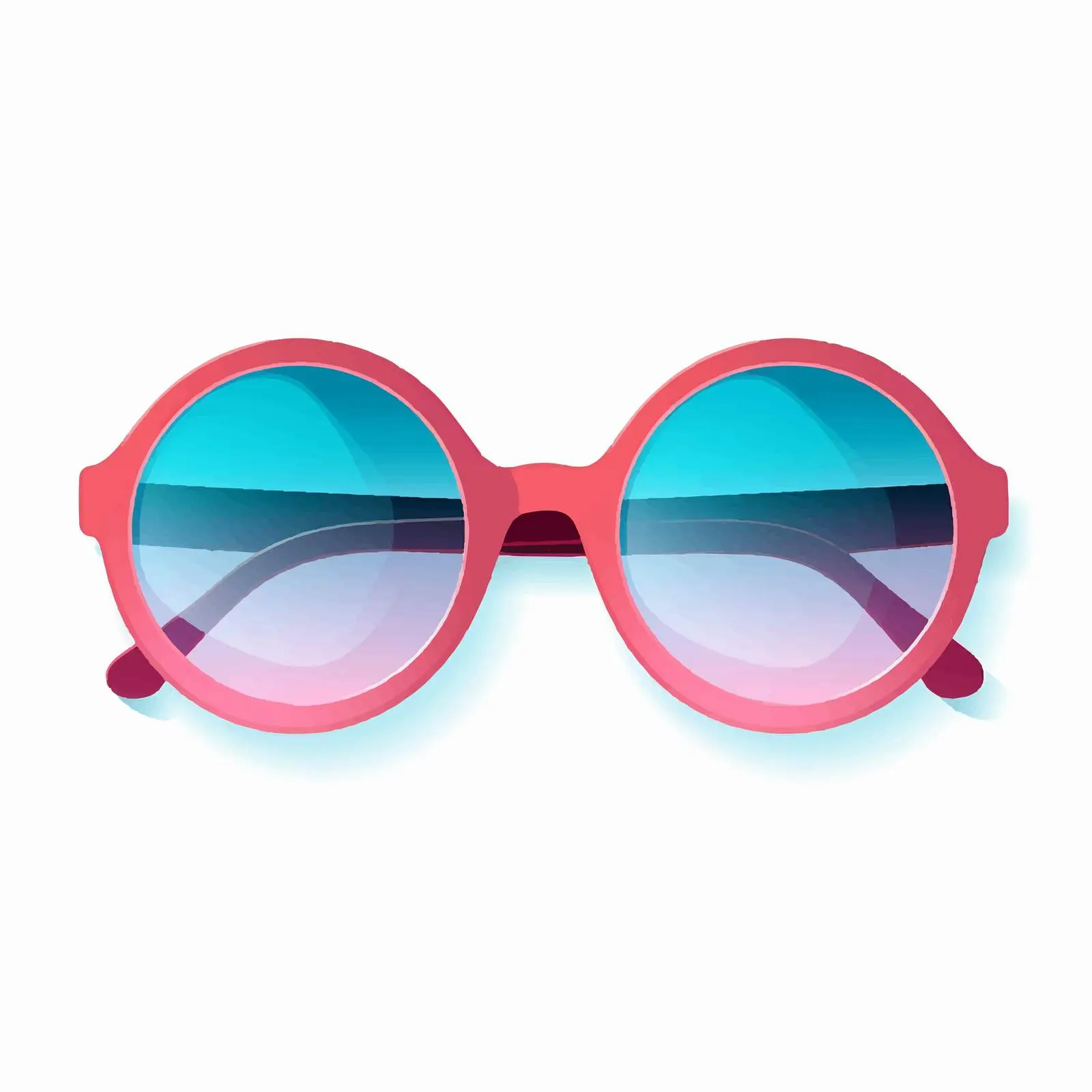 Stylish Retro Round Sunglasses Vector Design – free optical image from Dotvec