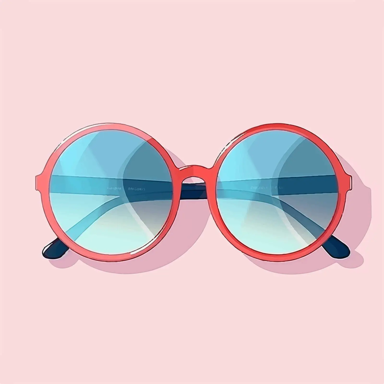 Stylish Retro Round Sunglasses Vector Design — free download from Dotvec