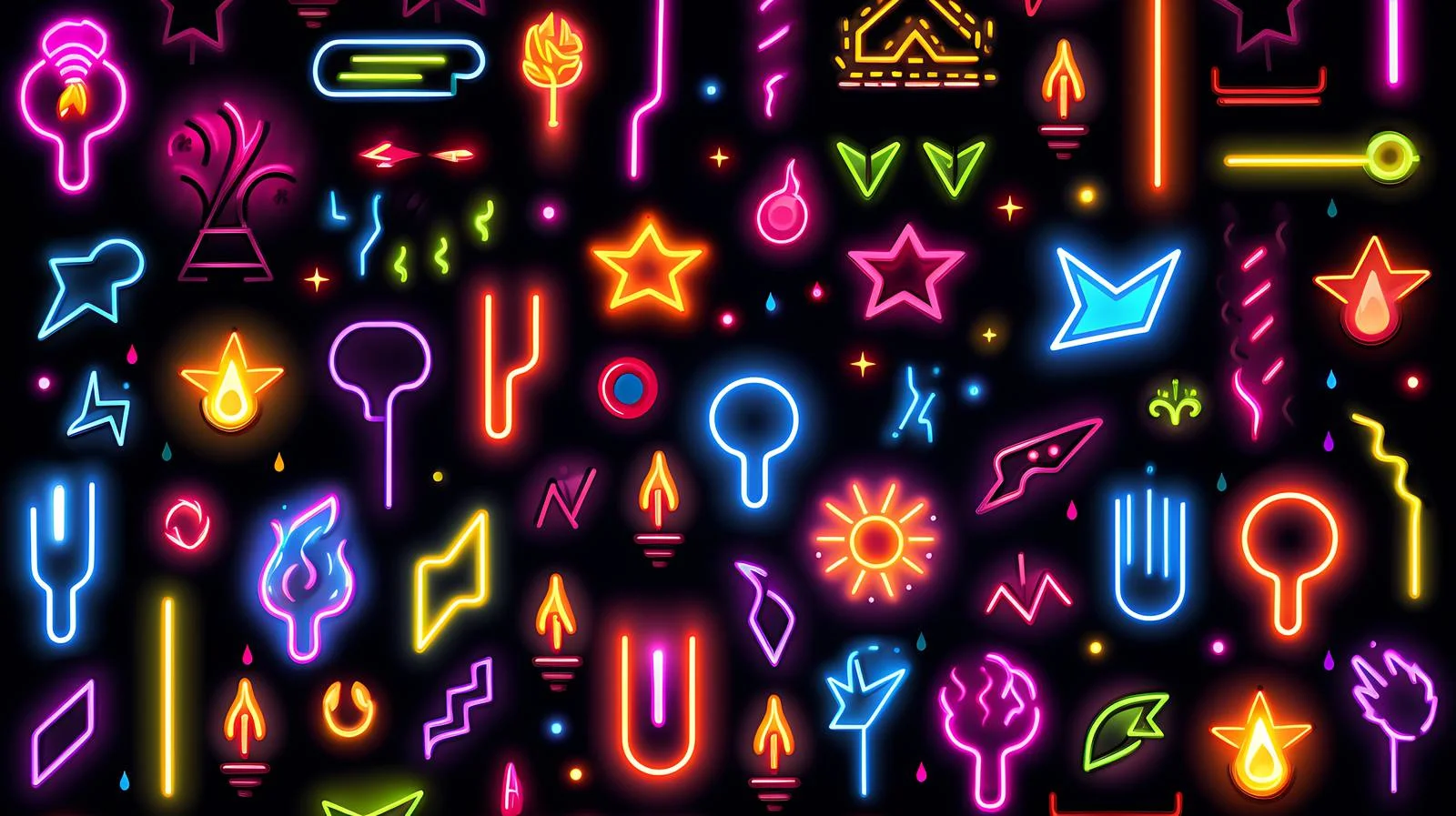 Vivid Neon Fashion Signboard Illumination — free download from Dotvec