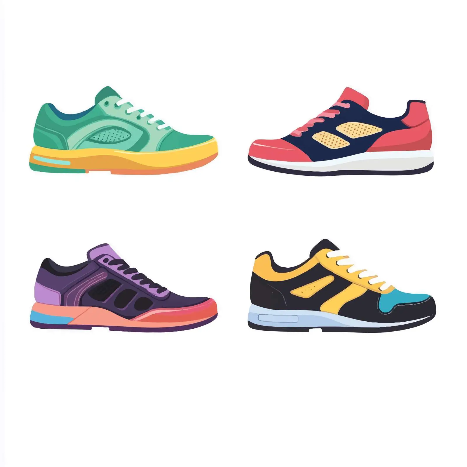 Modern Fashion Sneakers Collection for Active Lifestyles — free download from Dotvec