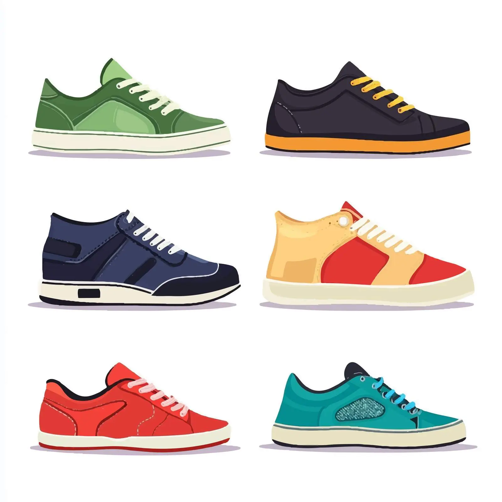 Modern Fashion Sneakers Collection for Active Lifestyle — free download from Dotvec