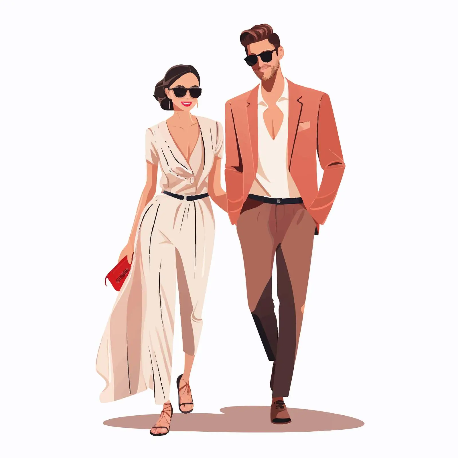 Stylish Modern Family Couple in Fashionable Attire — free download from Dotvec
