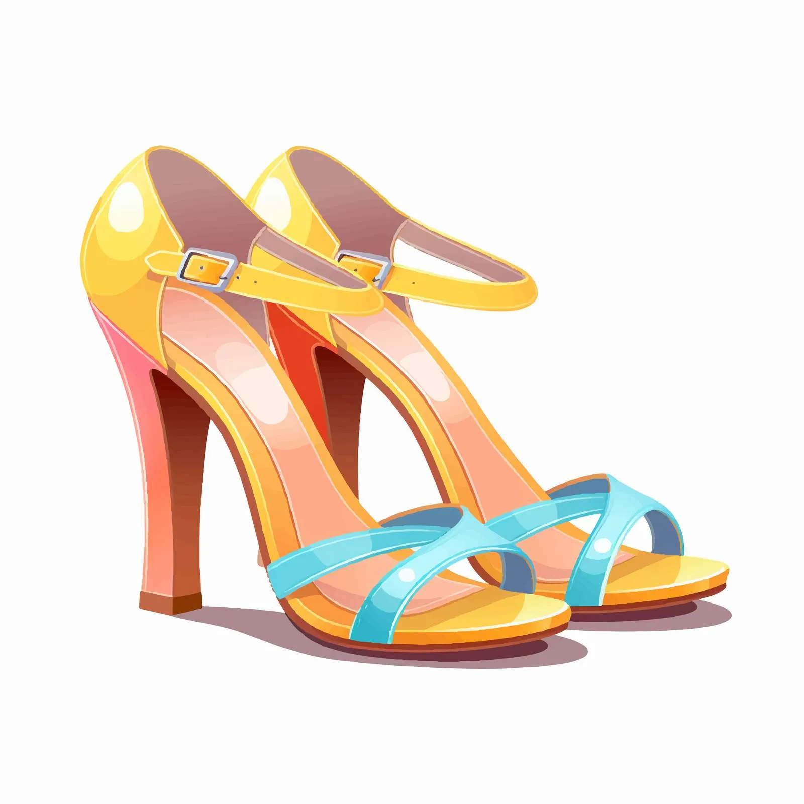 Stylish Summer Shoes with Slits and Sculptural Heel – free trendy shoes image from Dotvec