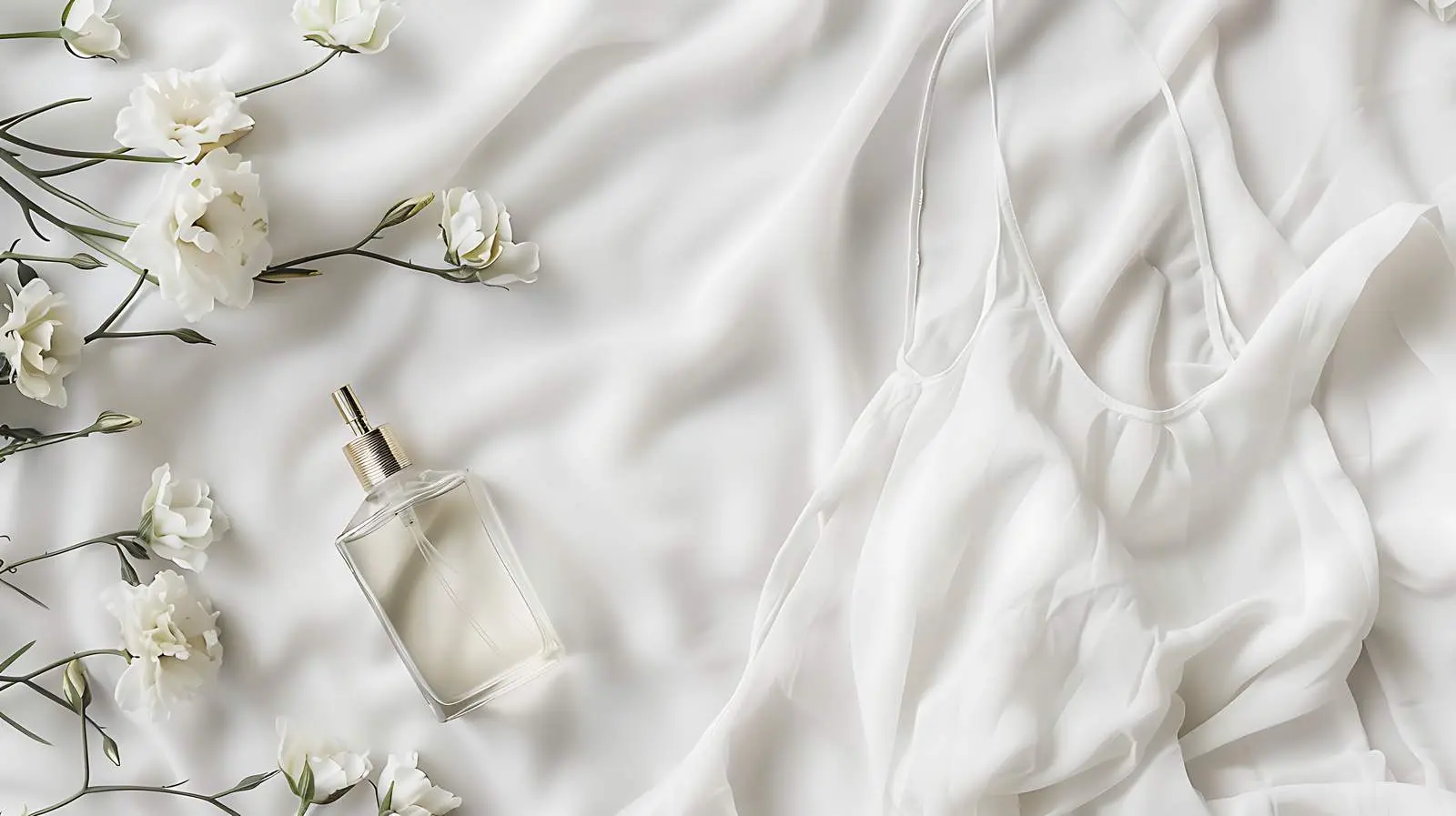 Trendy Evening Fashion: Bra and Perfume Display – free evening image from Dotvec