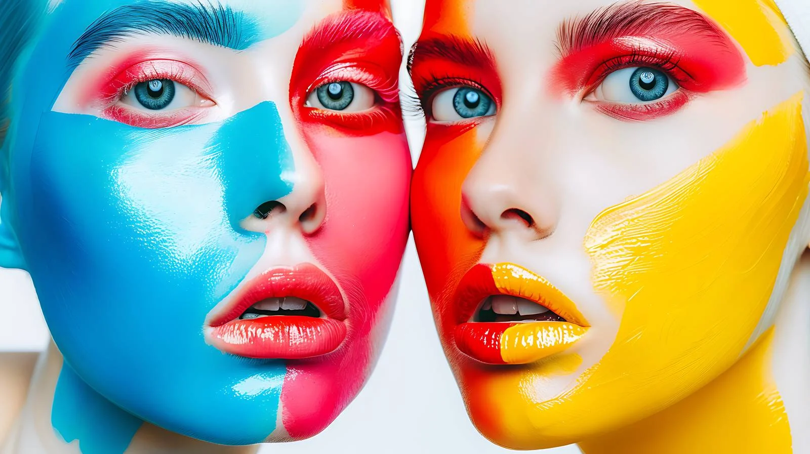 Sophisticated Fashion Twins Studio Pose — free download from Dotvec