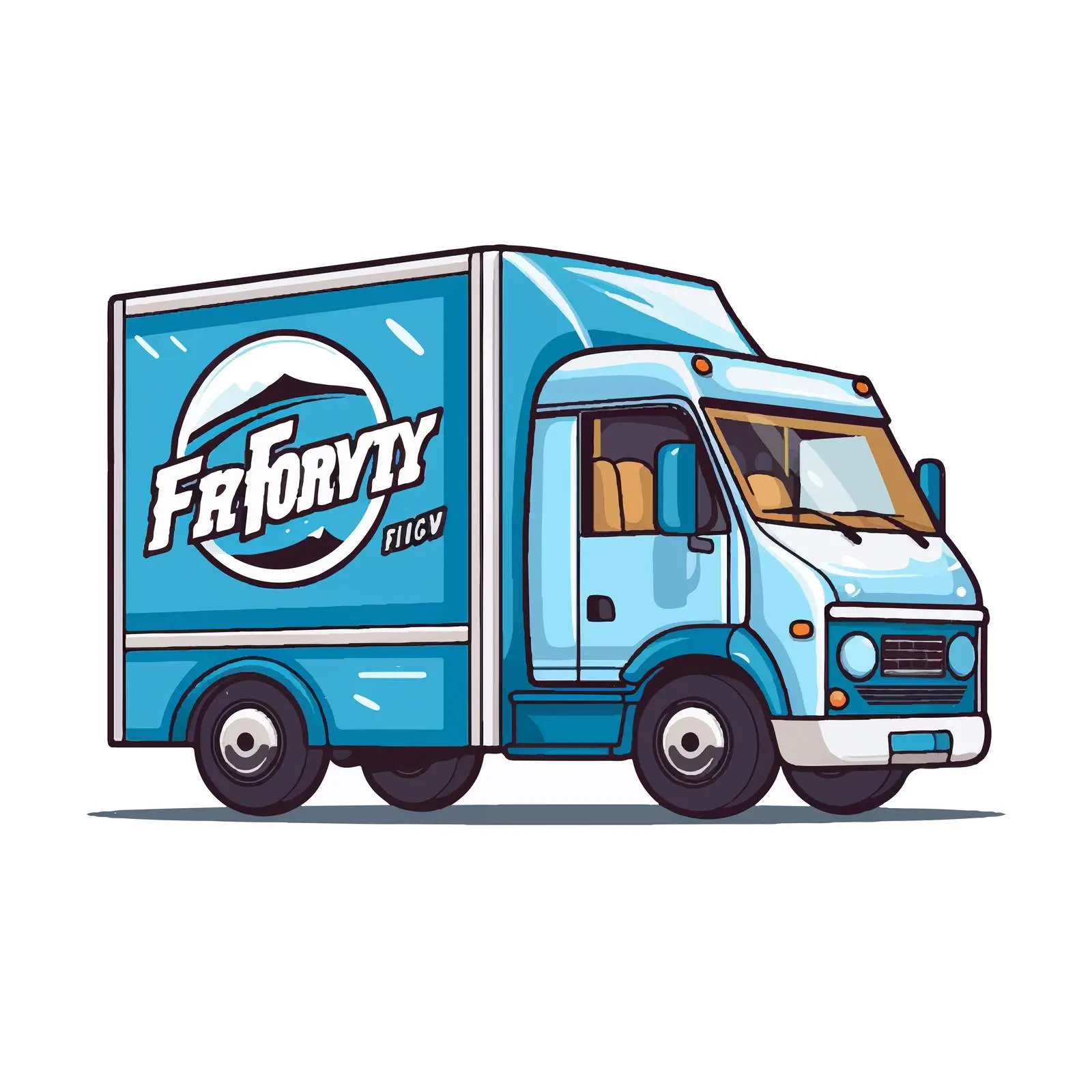 Fast and Free Delivery Logo with Truck – free delivery truck image from Dotvec