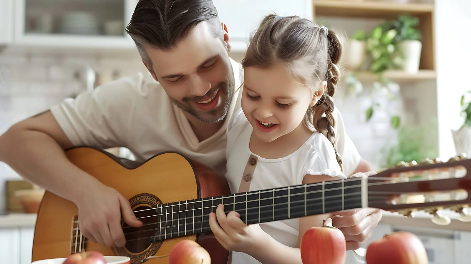 Family Music Scene in Kitchen — free download from Dotvec