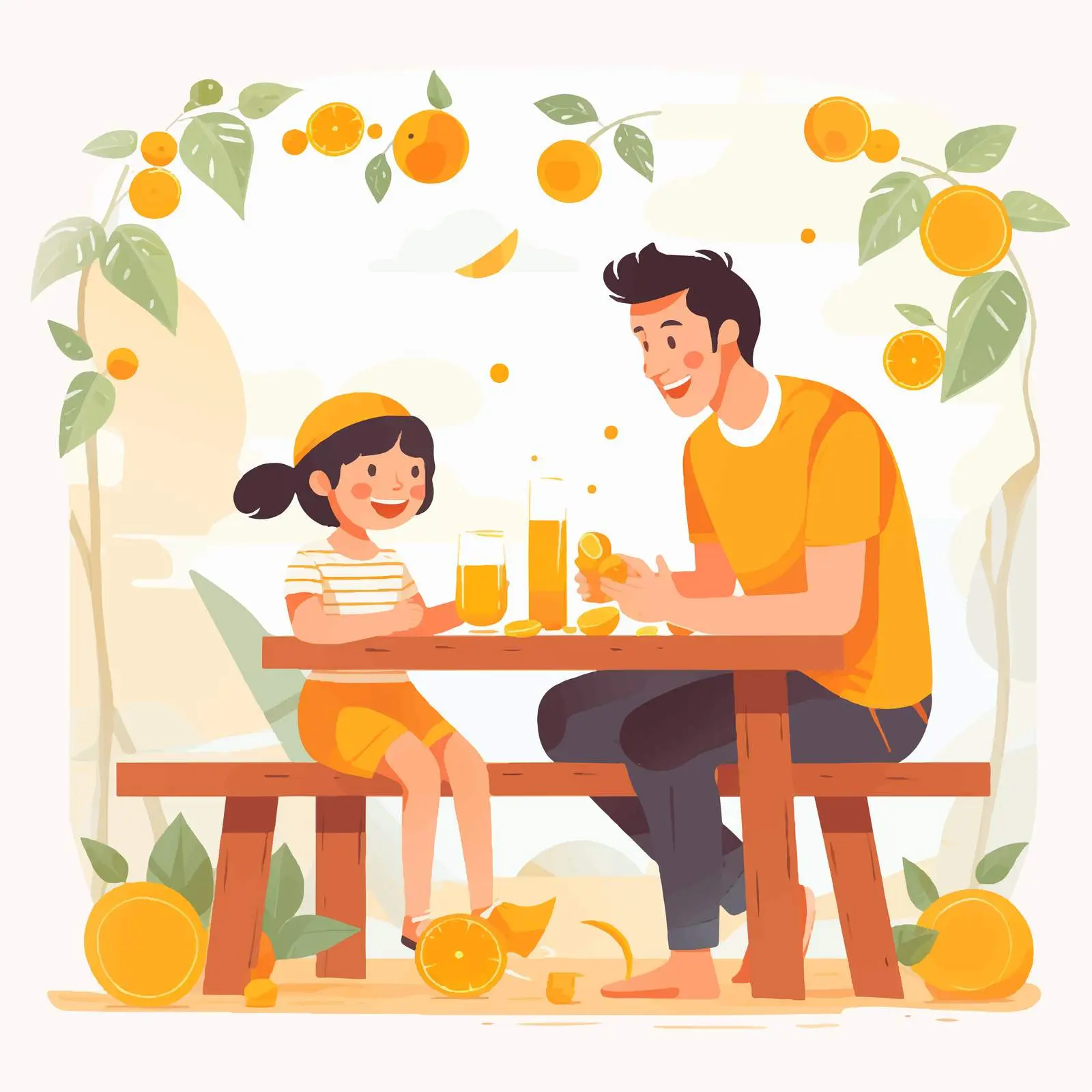 Father and Daughter Enjoying Outdoor Leisure Time — free download from Dotvec