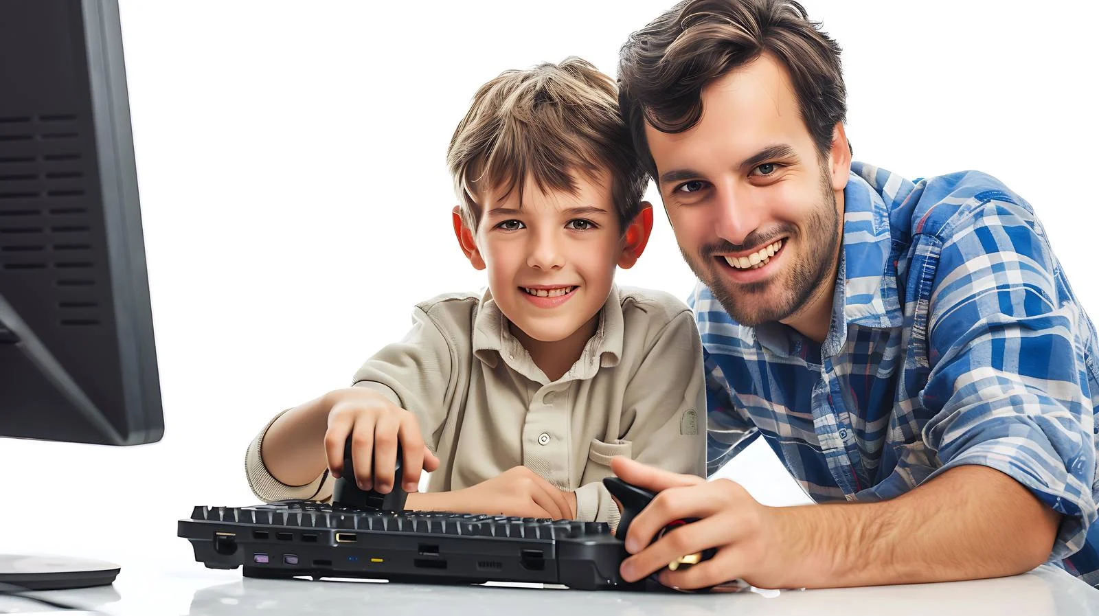 Family gaming session — free download from Dotvec