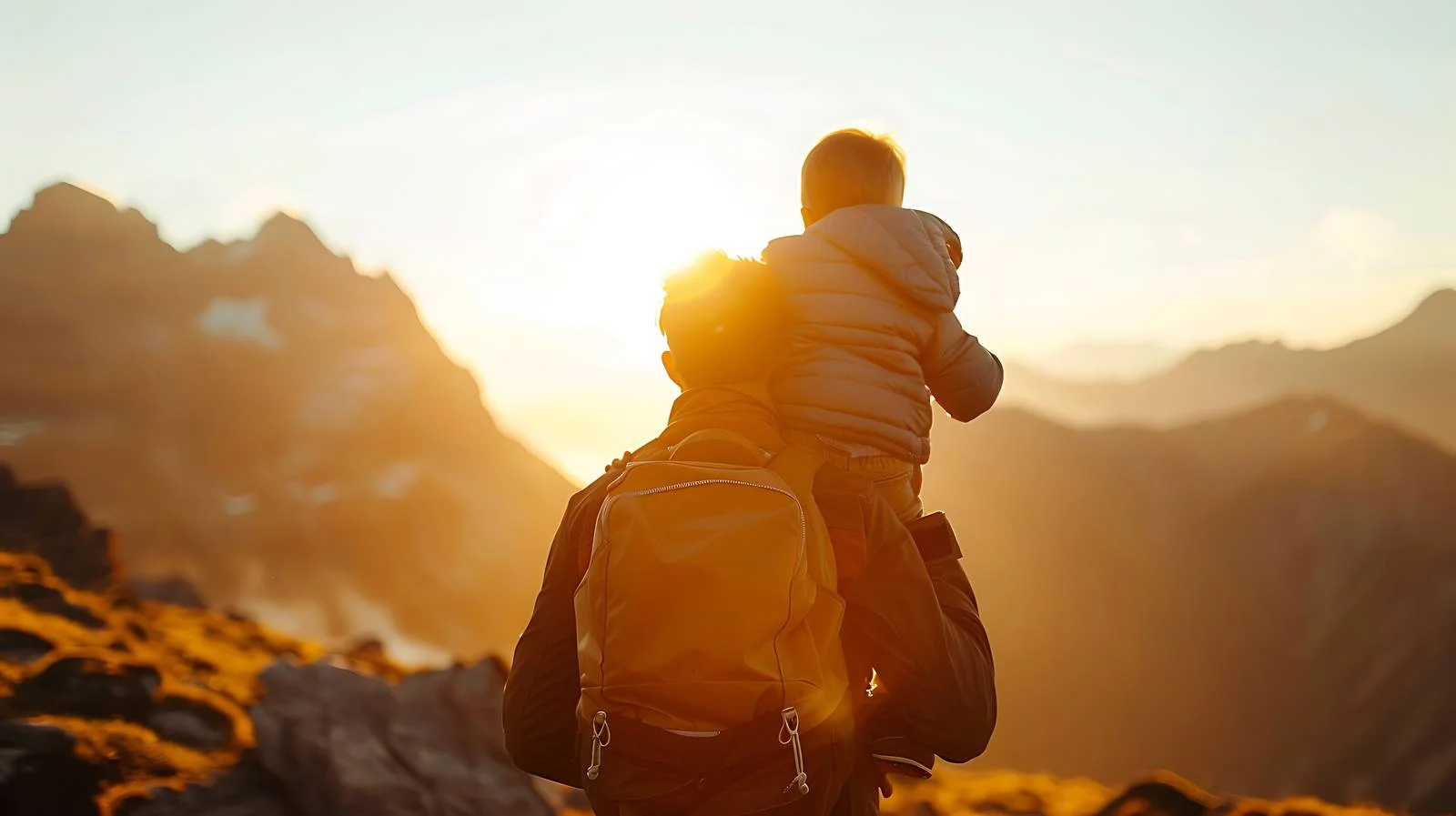 Father and Son Hiking Adventure — free download from Dotvec