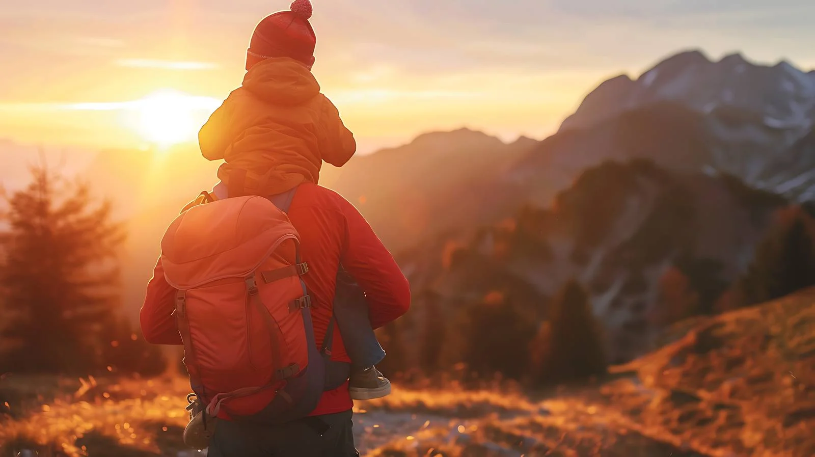 Father and Son Hiking Adventure — free download from Dotvec