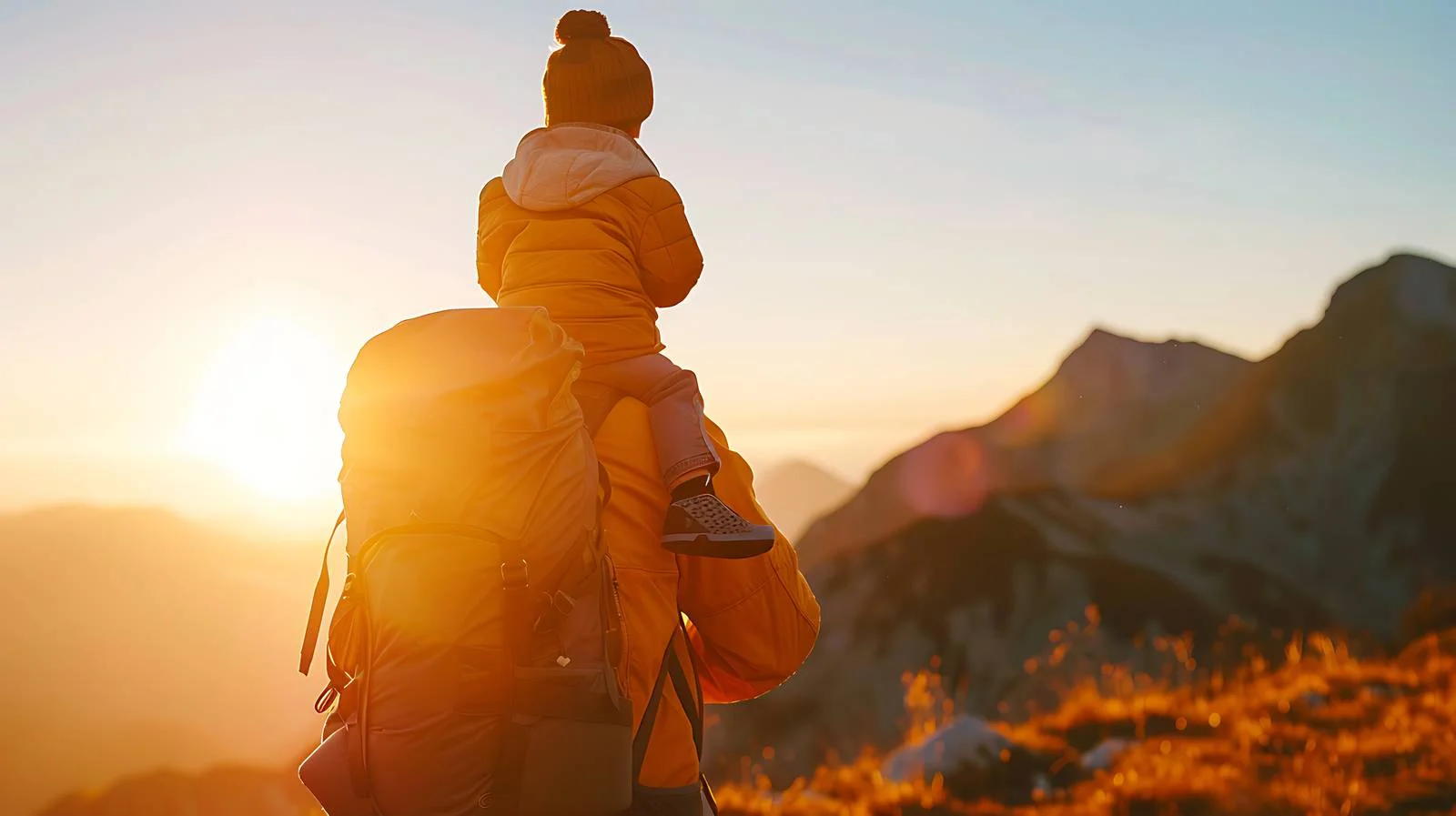 Father and Son Hiking Adventure — free download from Dotvec