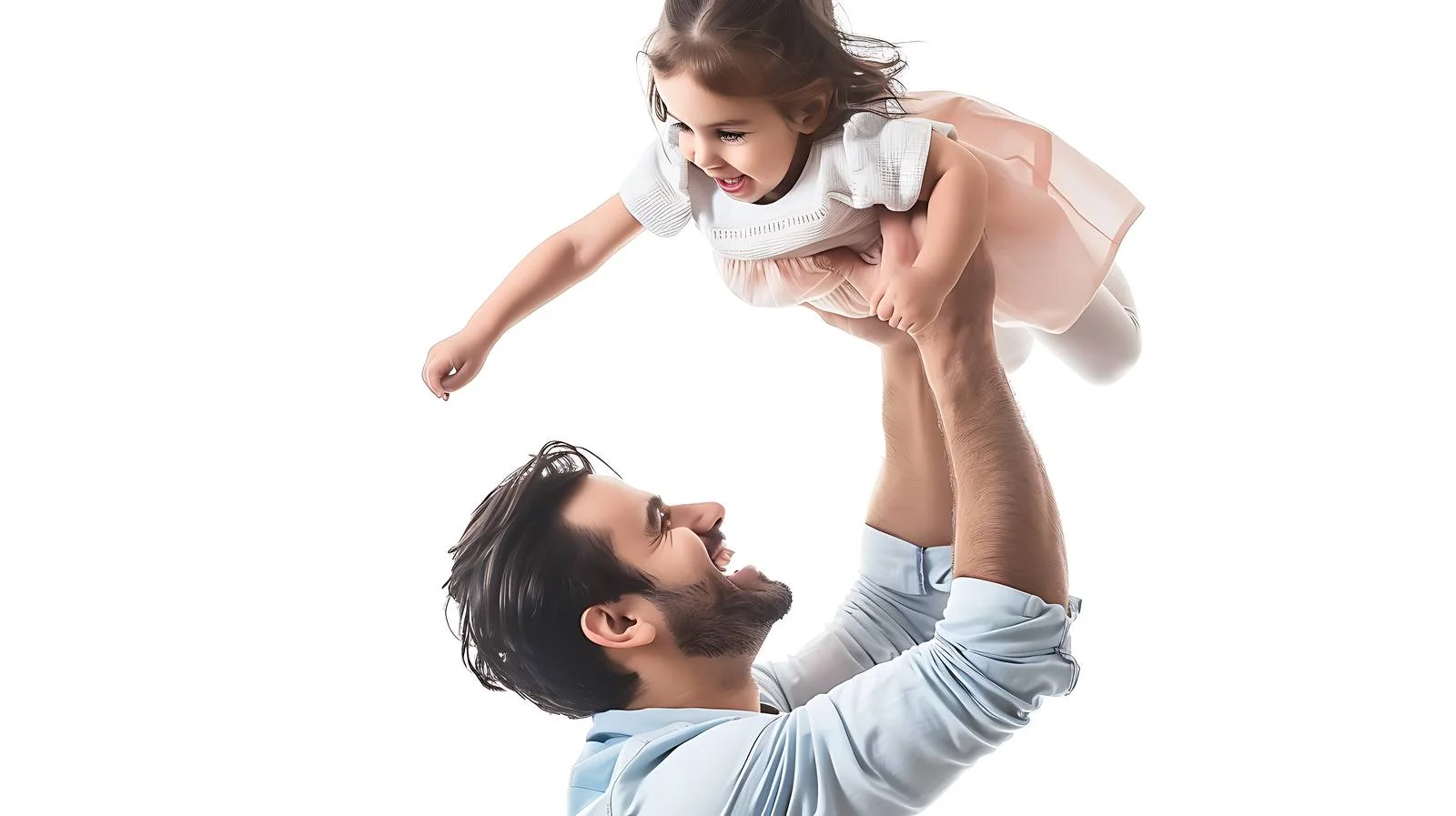 Father and Daughter Playing at Home — free download from Dotvec