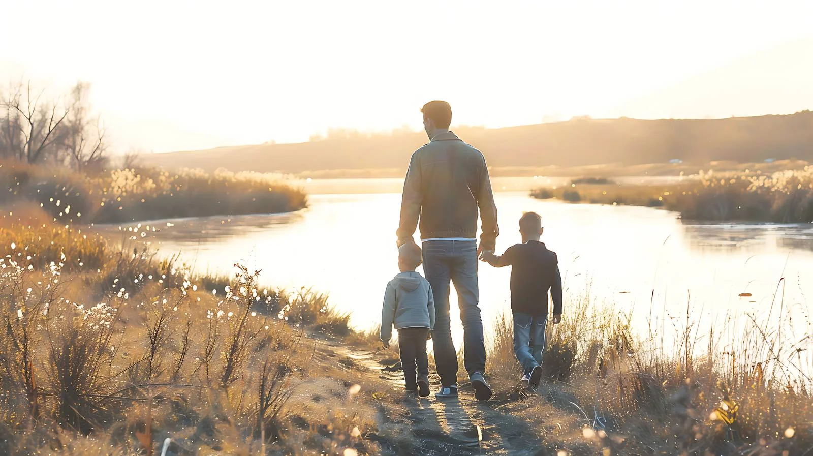 Family Riverside Stroll — free download from Dotvec