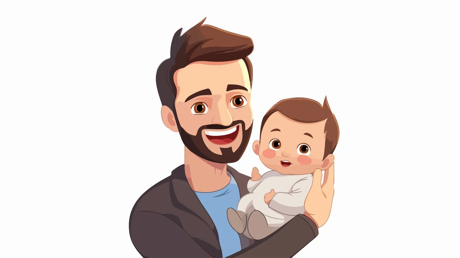 Father with Baby in Cradle Hold — free download from Dotvec