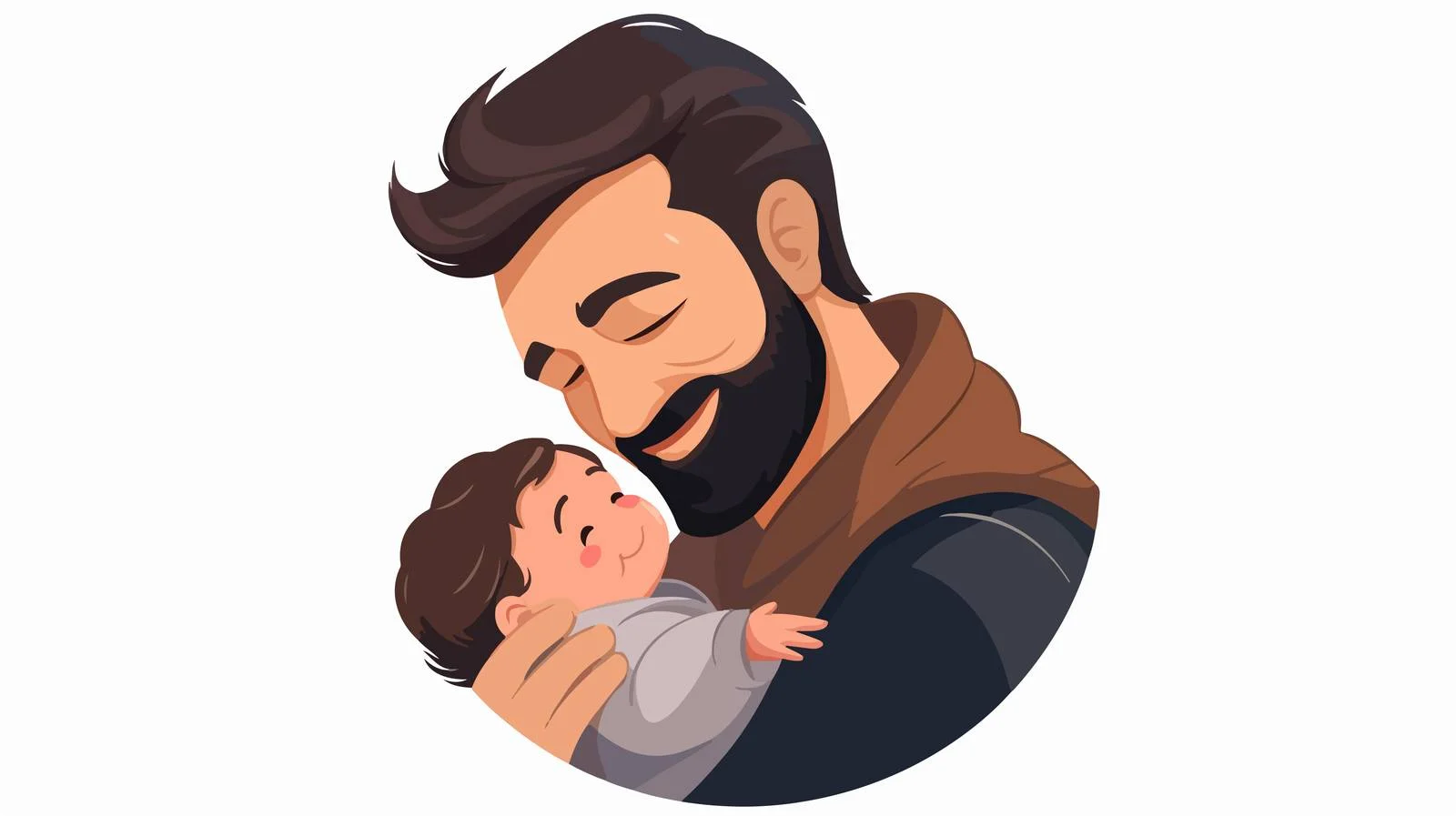 Father and Baby Face-to-Face Interaction — free download from Dotvec