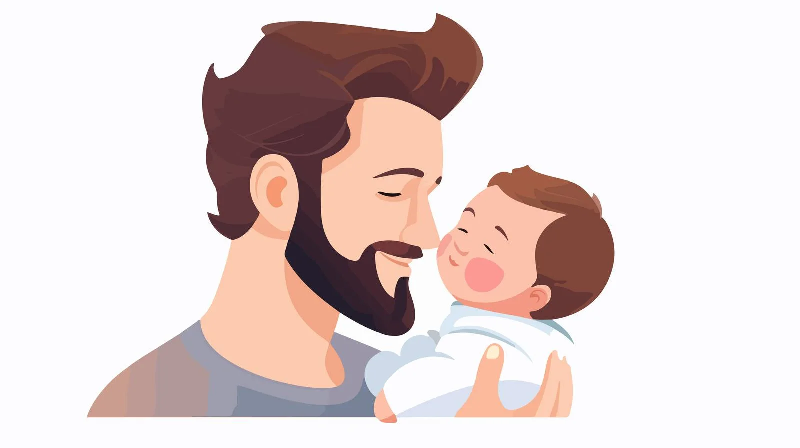 Father Bonding with Baby — free download from Dotvec