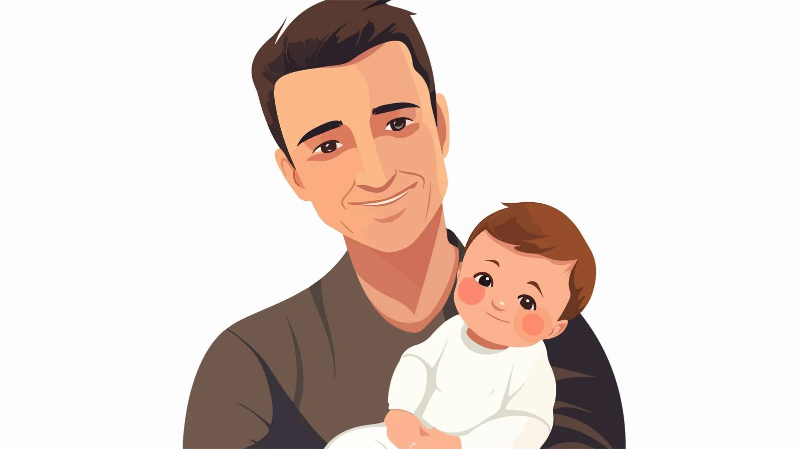 Father holding baby in shoulder hold free images image from Dotvec