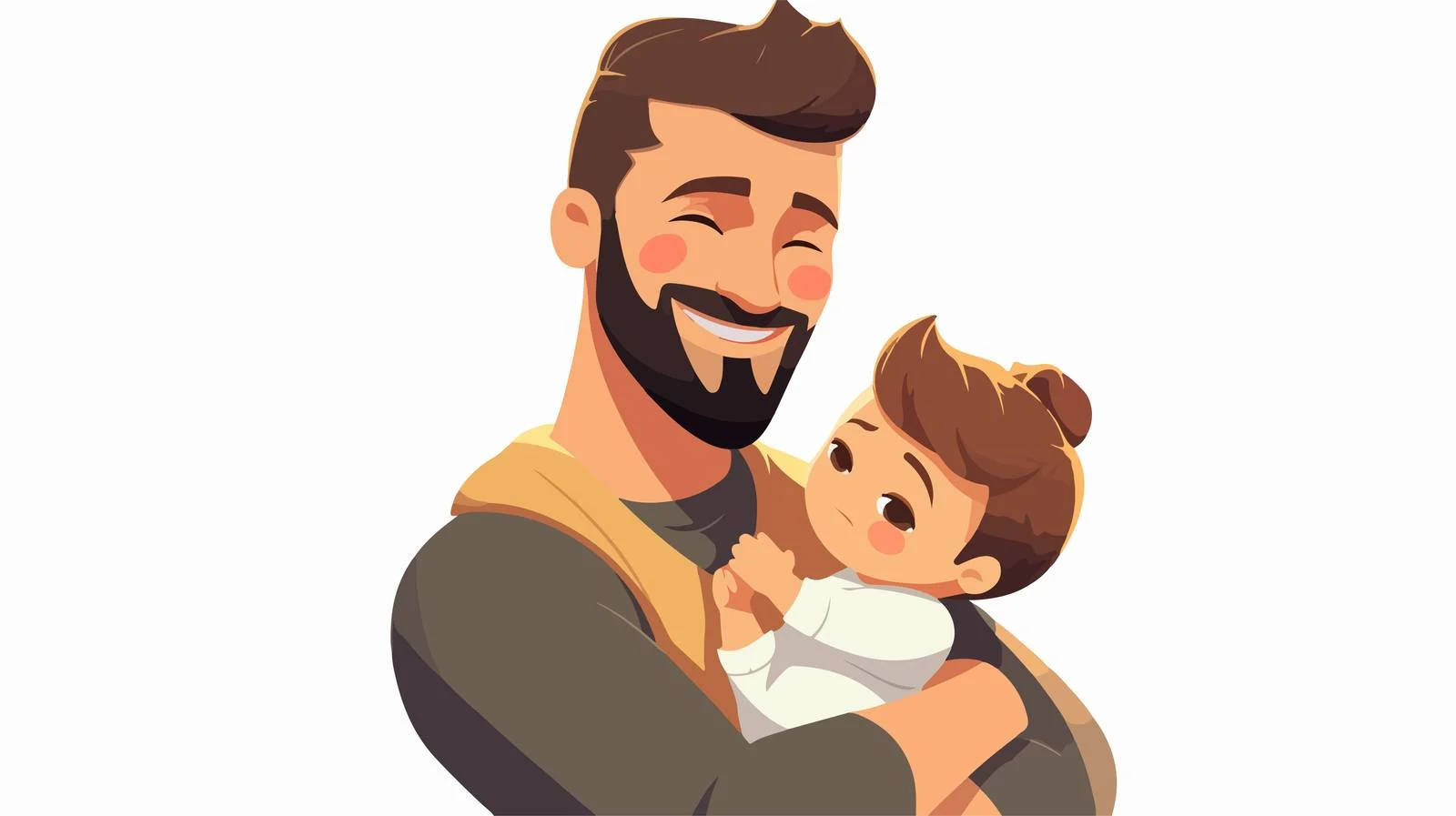 Tender Father and Baby Moment — free download from Dotvec