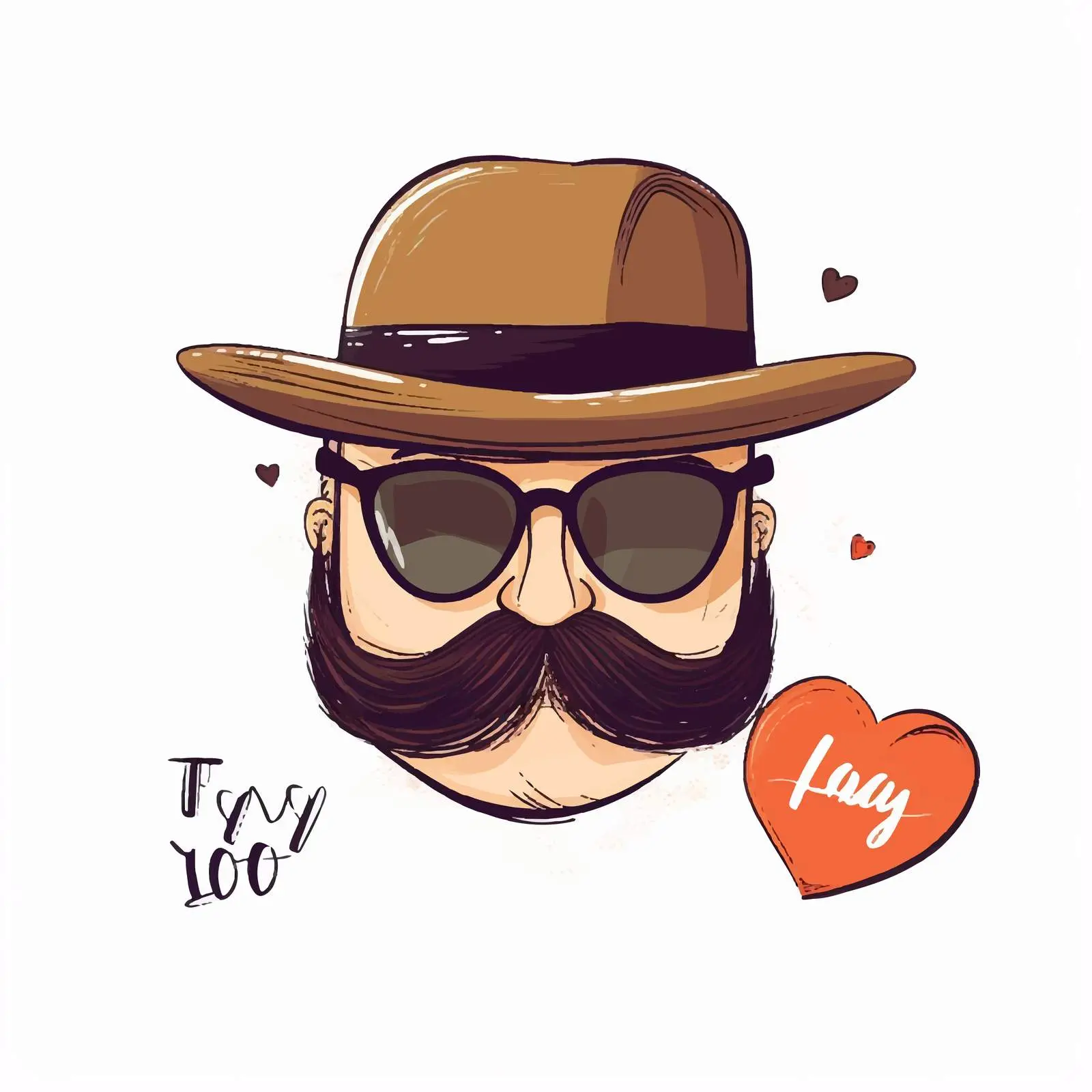 Father's Day Hat Card Template in German — free download from Dotvec