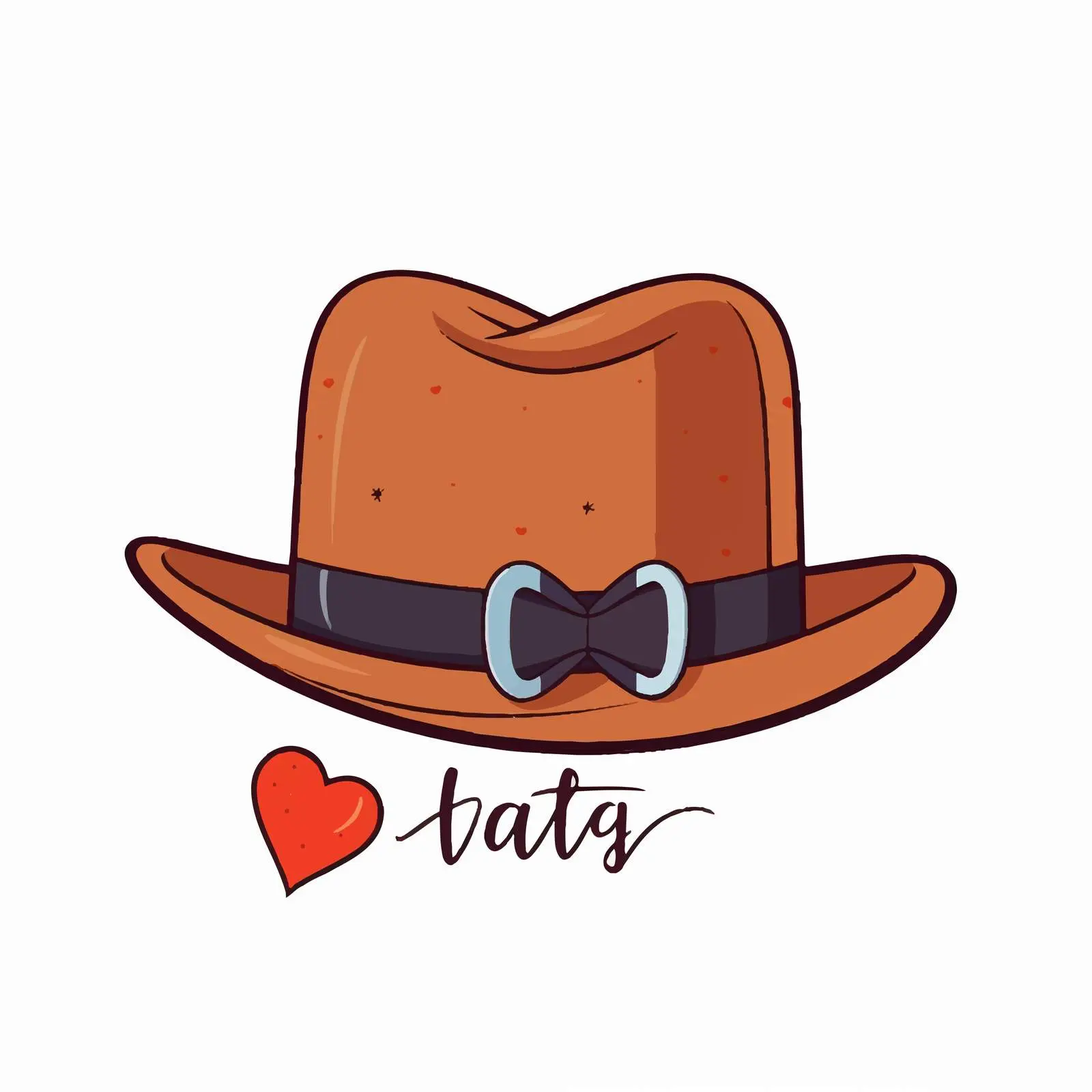 Father's Day Hat Card Template in German Design – free holiday graphics image from Dotvec