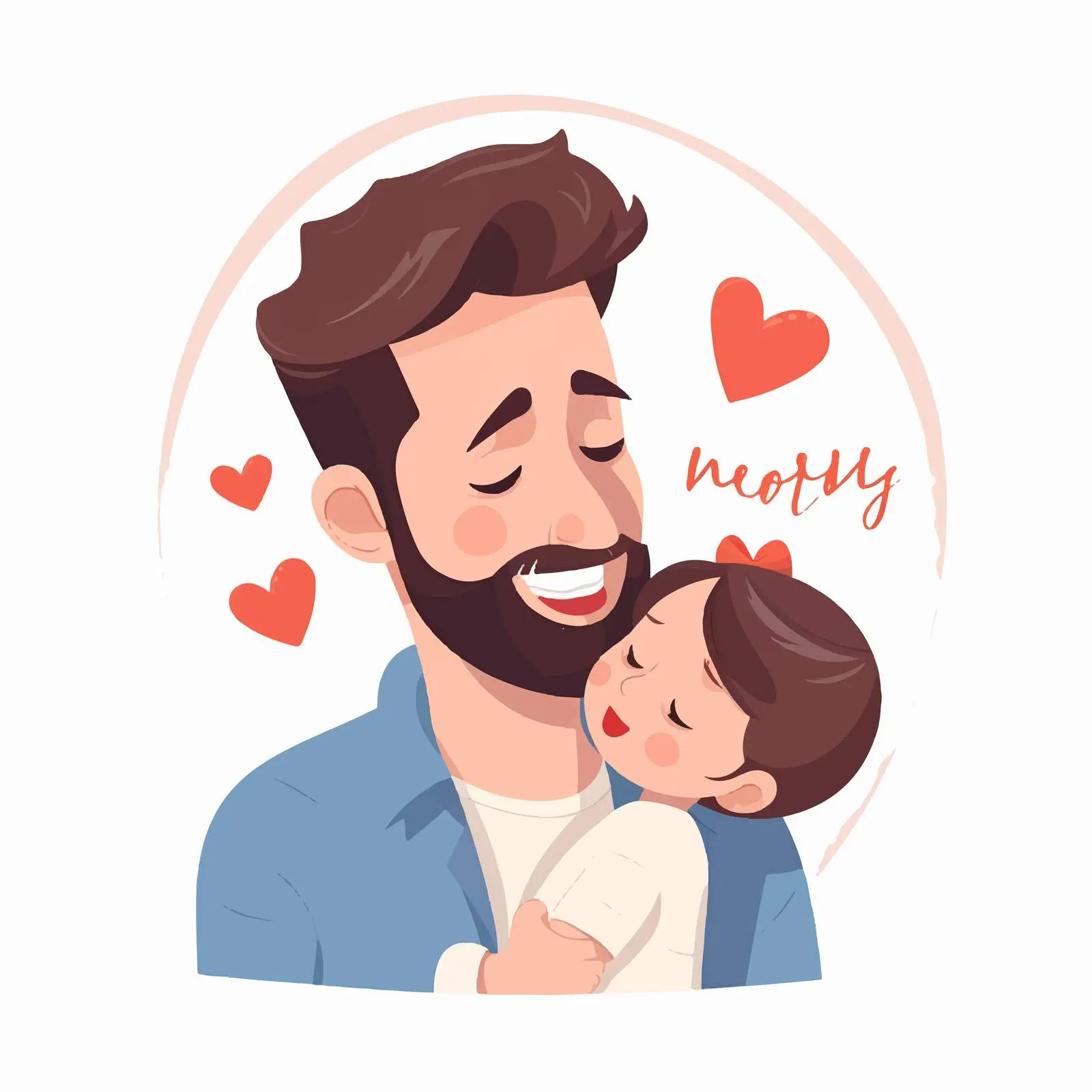 Happy Father's Day Minimalist Card Design — free download from Dotvec