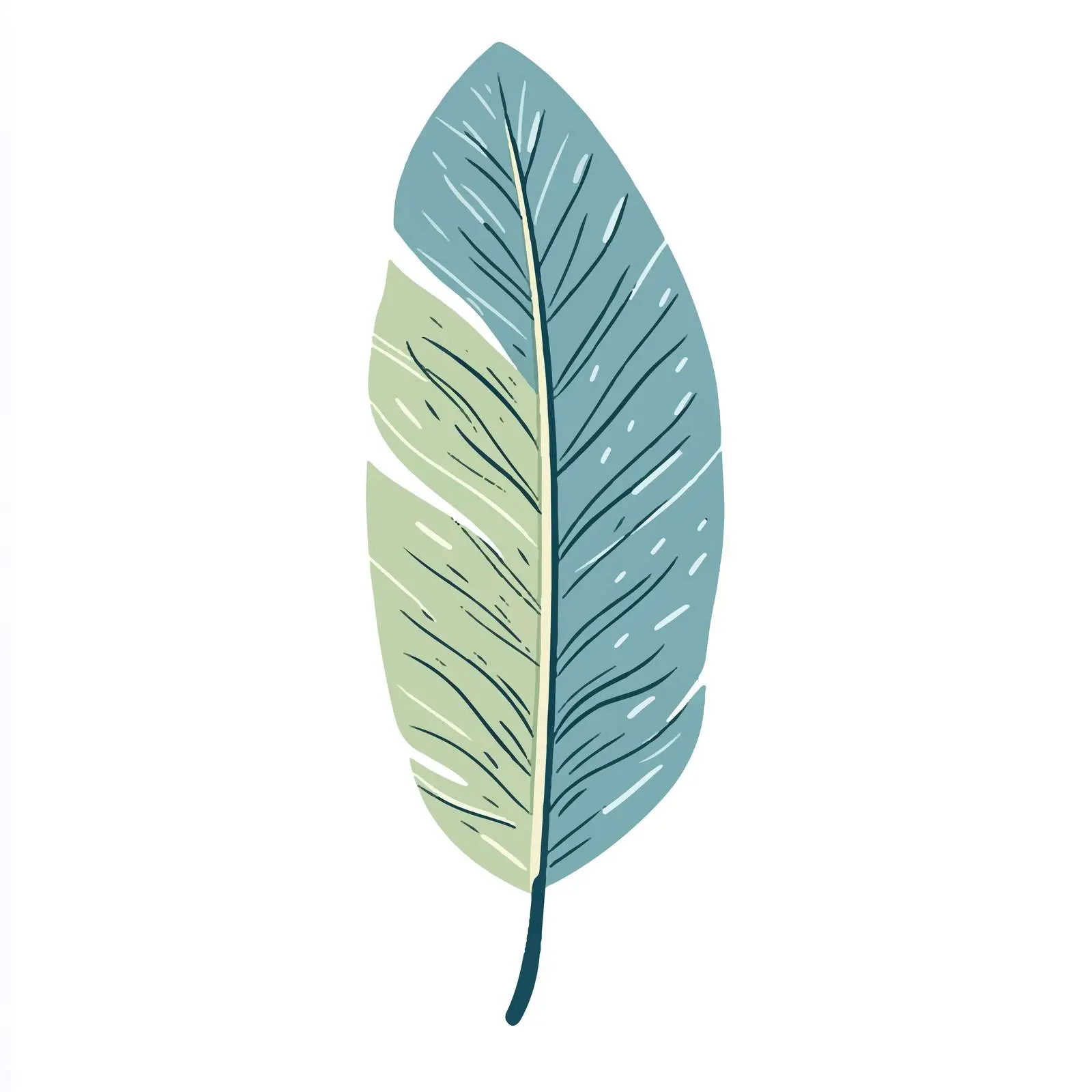 Hand-Drawn Feather Cartoon Vector Illustration — free download from Dotvec