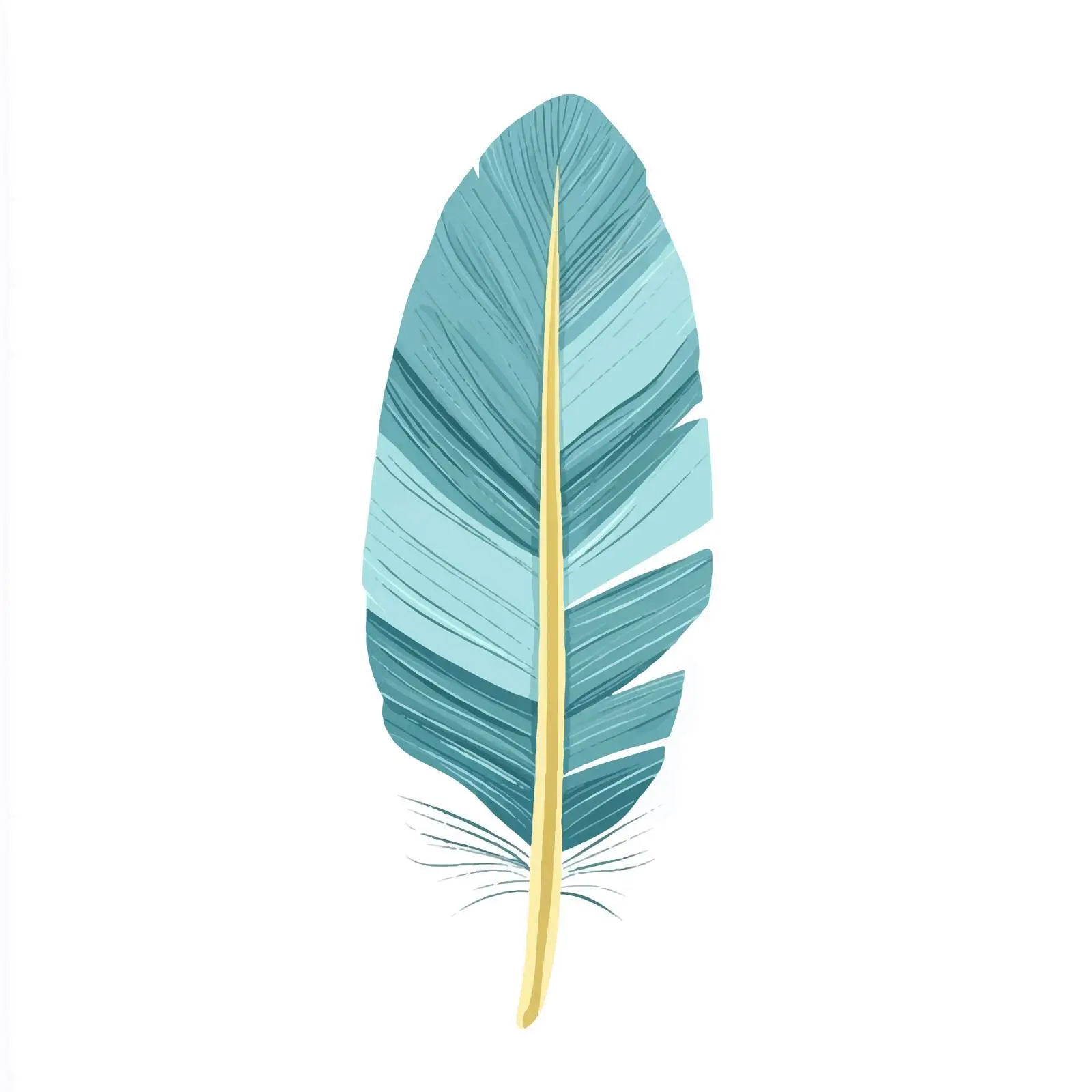 Hand-Drawn Cartoon Feather Vector Illustration — free download from Dotvec