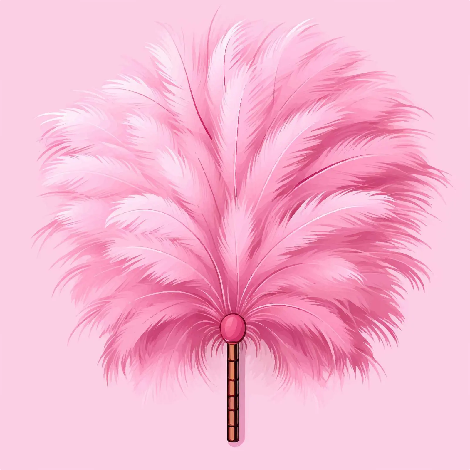 Feather Duster Vector Illustration on White Background — free download from Dotvec