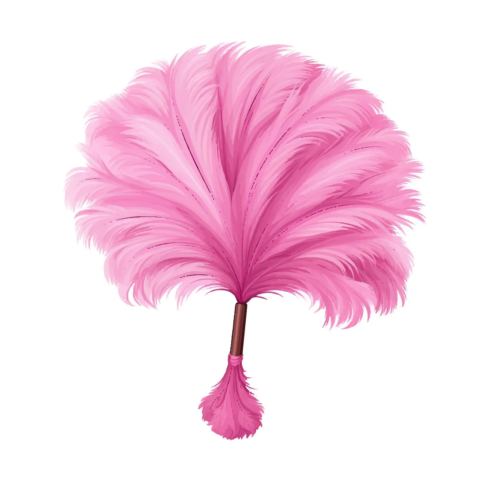 Feather Duster Vector Illustration on White Background — free download from Dotvec