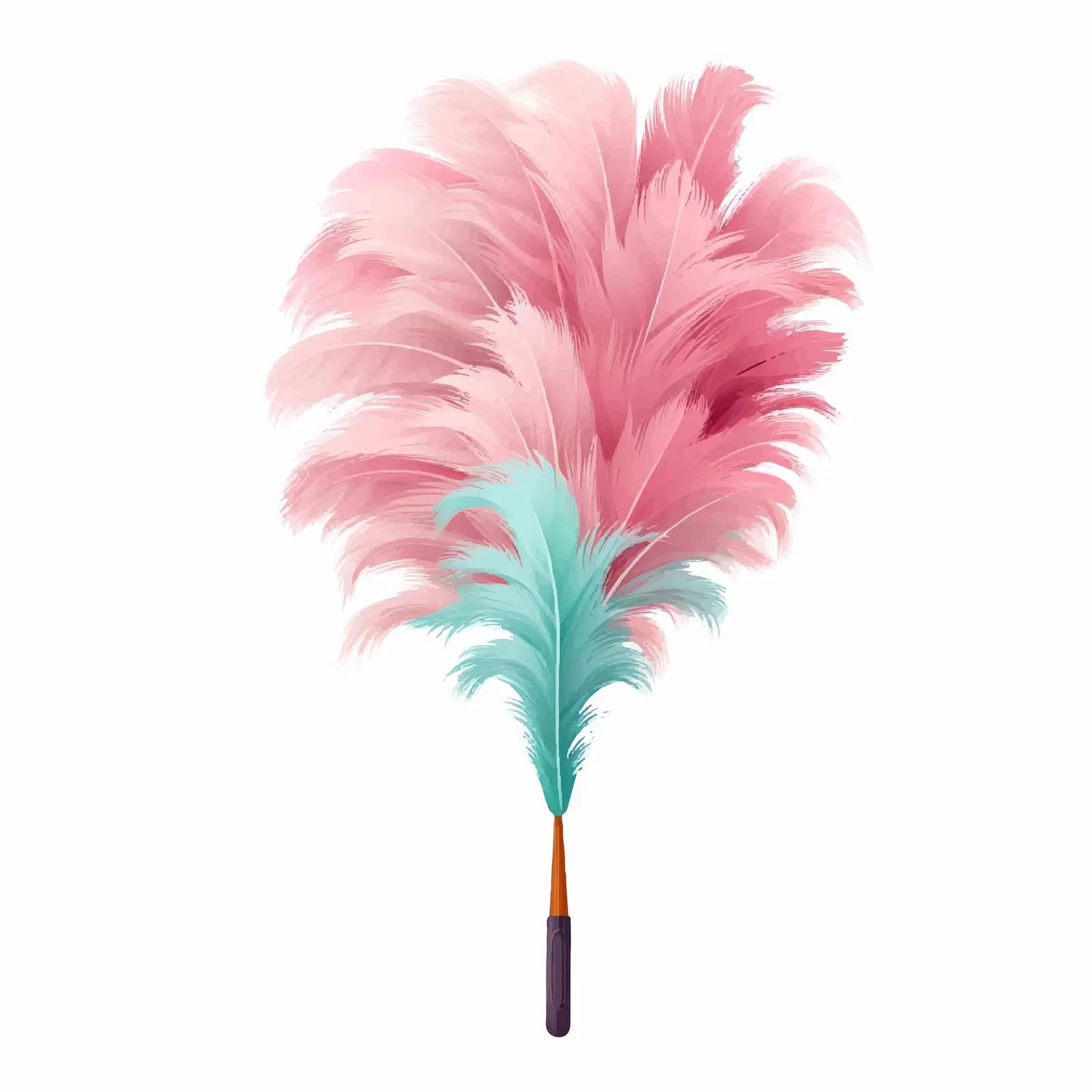 Feather Duster Vector Illustration on White Background — free download from Dotvec